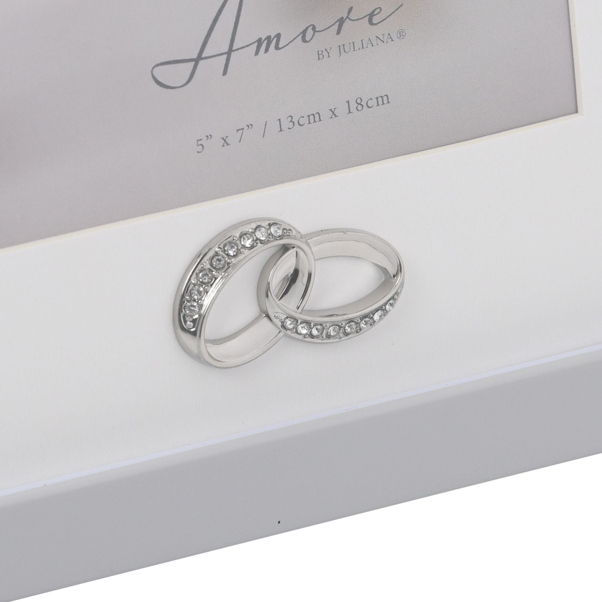 Amore Photo Frame with Rings Icon - 5" x 7"
