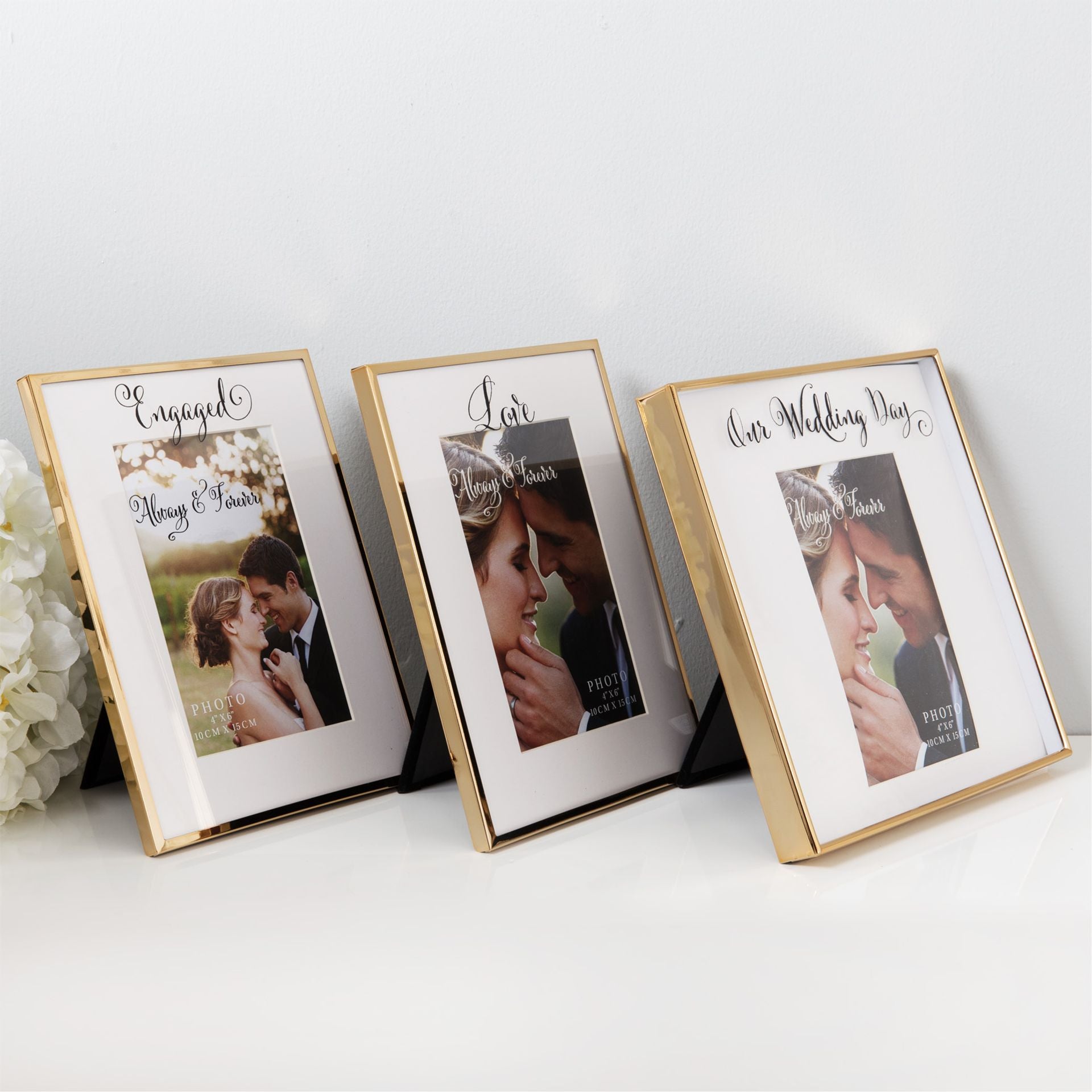 Always & Forever Photo Frame 4" x 6" 'Engaged'
