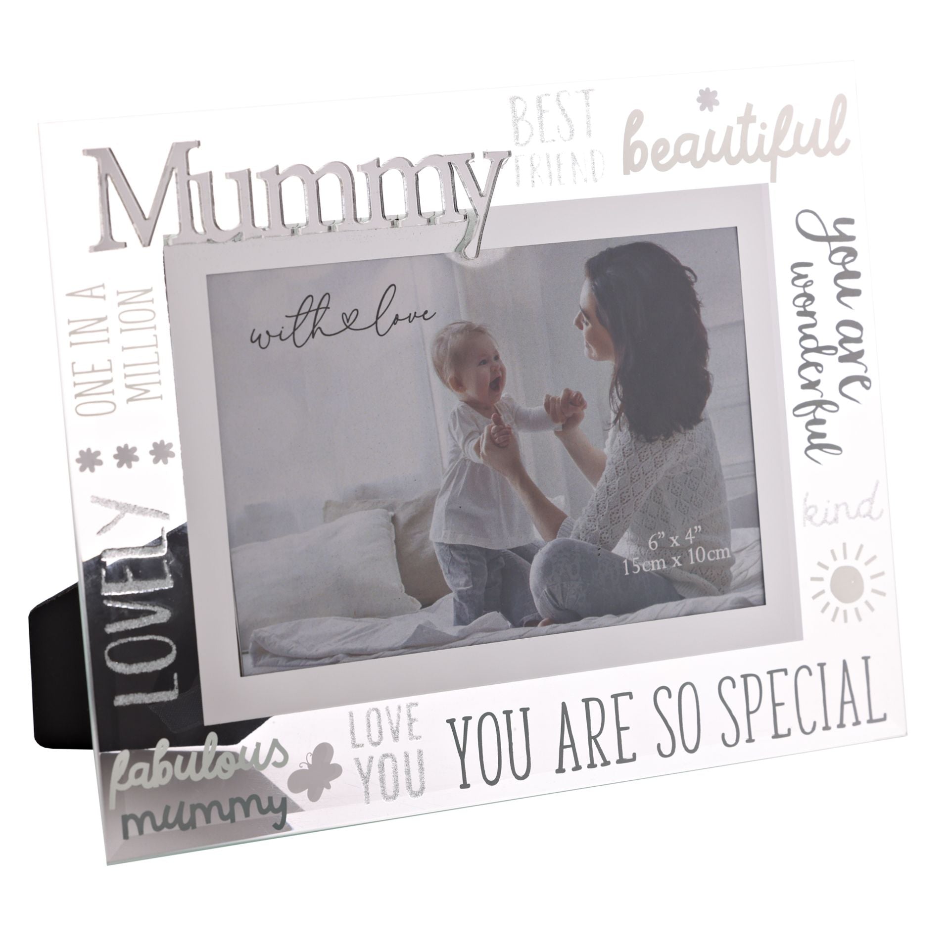 With Love Glass Frame With 3D - Mummy