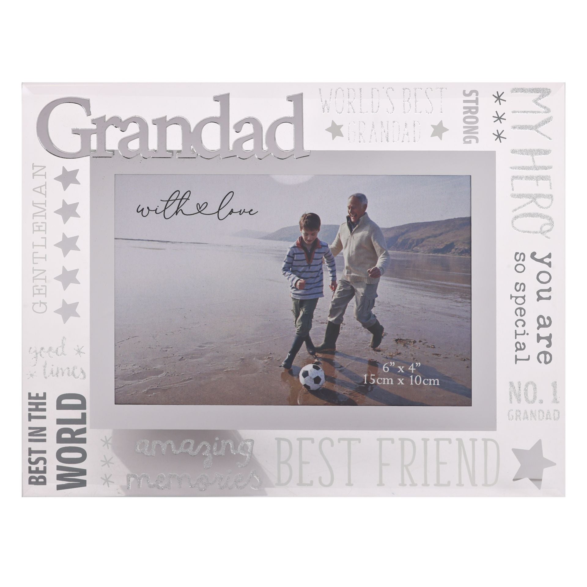 With Love Glass Frame With 3D - Grandad