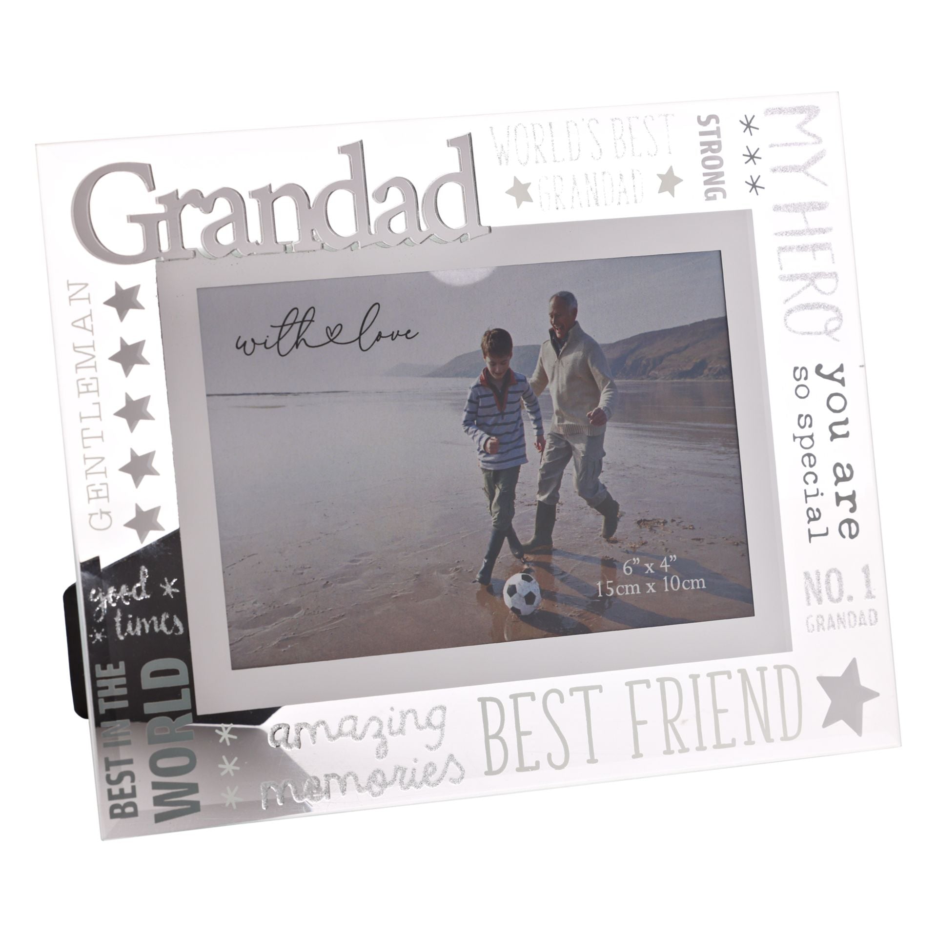 With Love Glass Frame With 3D - Grandad