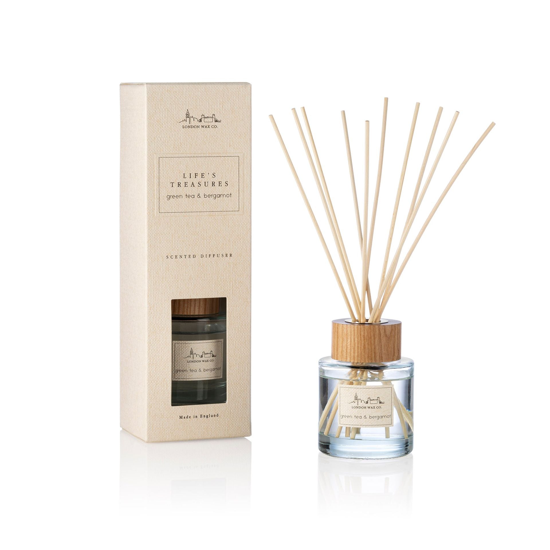 The London Wax Company Green Tea & Bergamot Diffuser 100ml