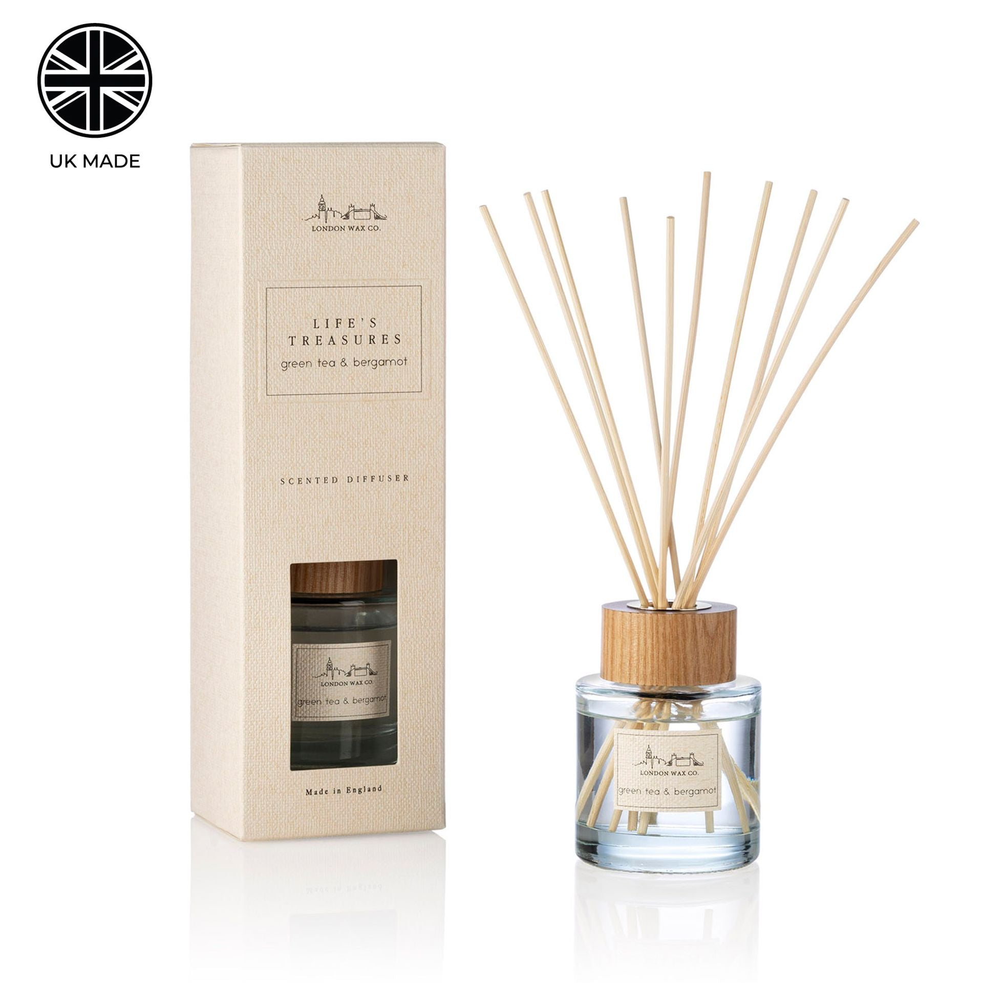 The London Wax Company Green Tea & Bergamot Diffuser 100ml