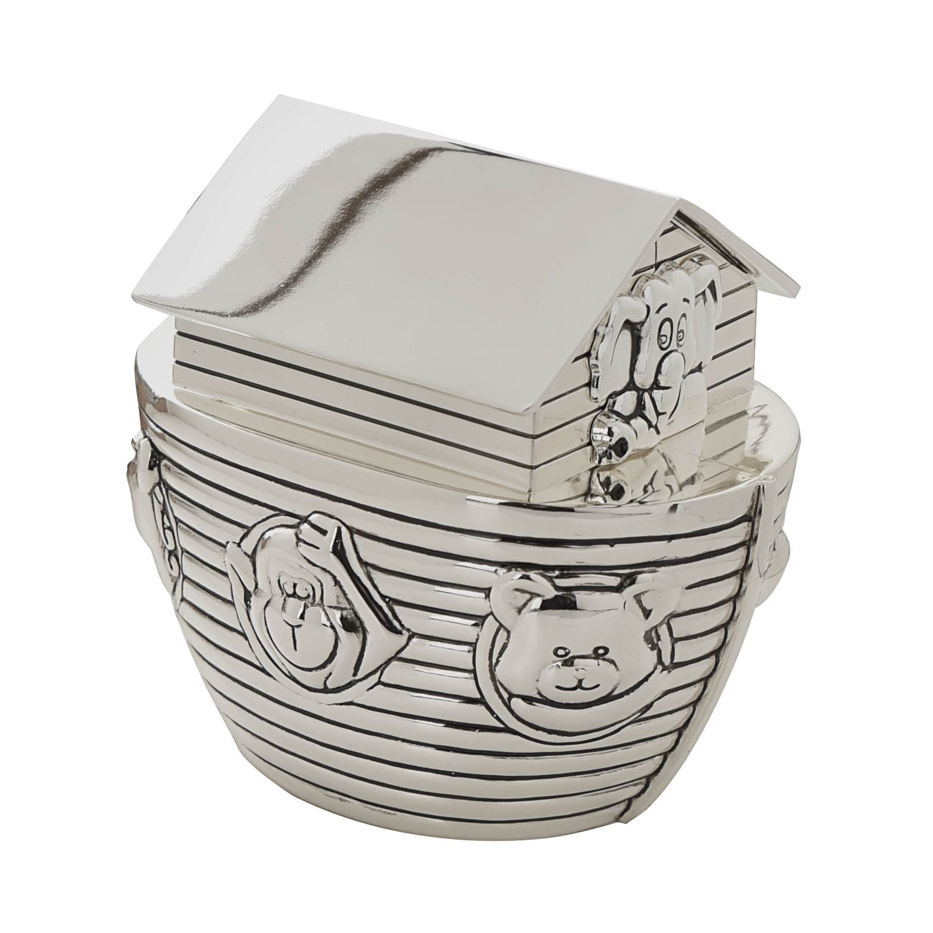 Bambino Silver Plated Noah's Ark Money Box