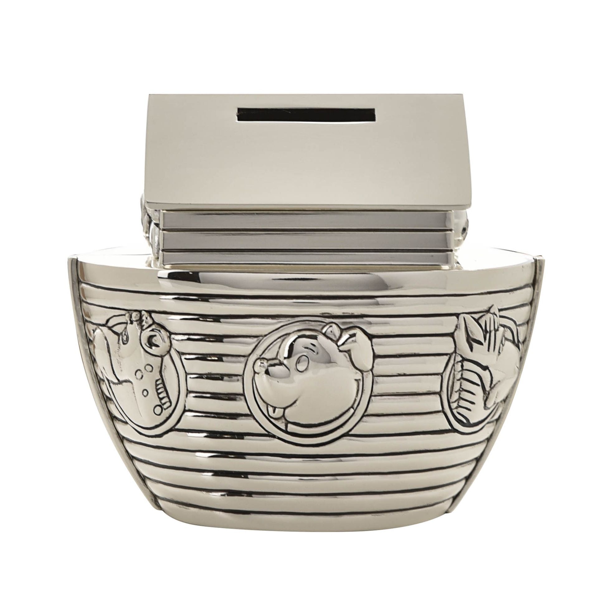 Bambino Silver Plated Noah's Ark Money Box