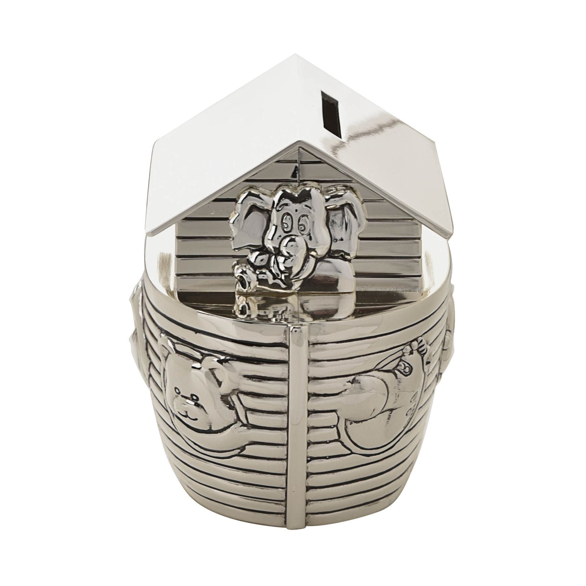Bambino Silver Plated Noah's Ark Money Box