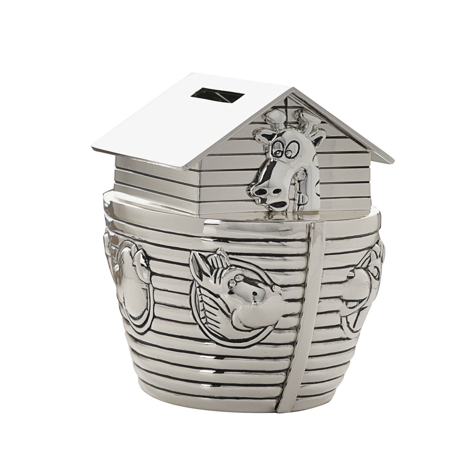 Bambino Silver Plated Noah's Ark Money Box