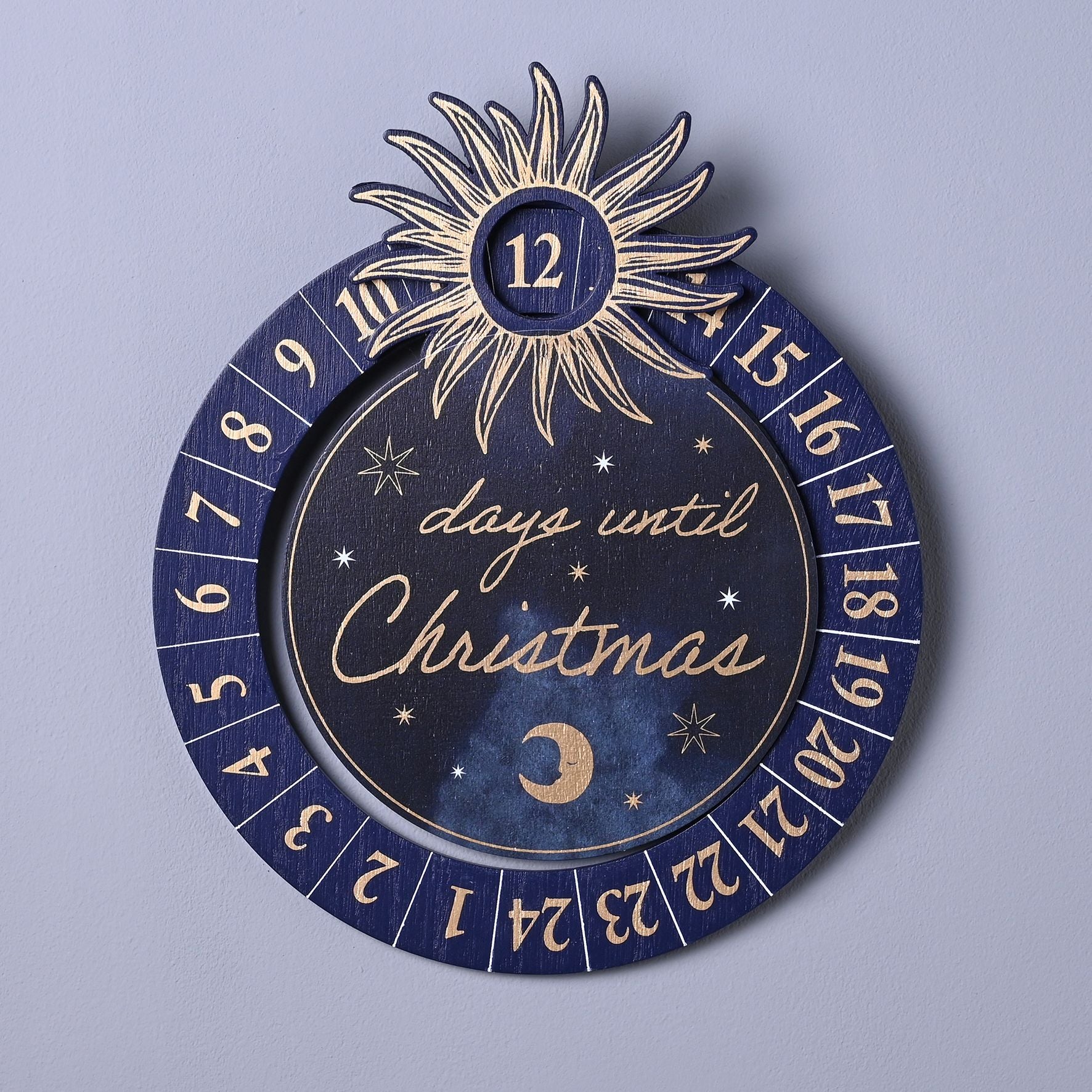 Celestial Christmas Countdown Plaque