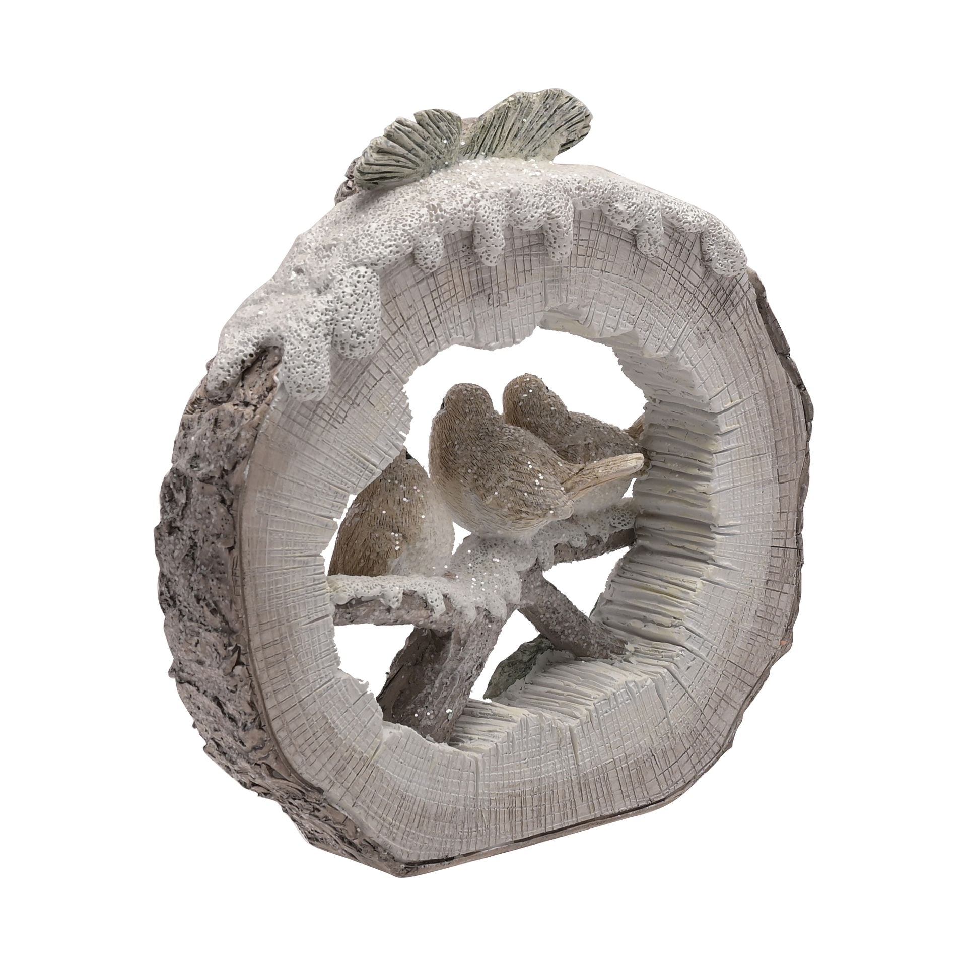 Three Robins on a Branch Figurine