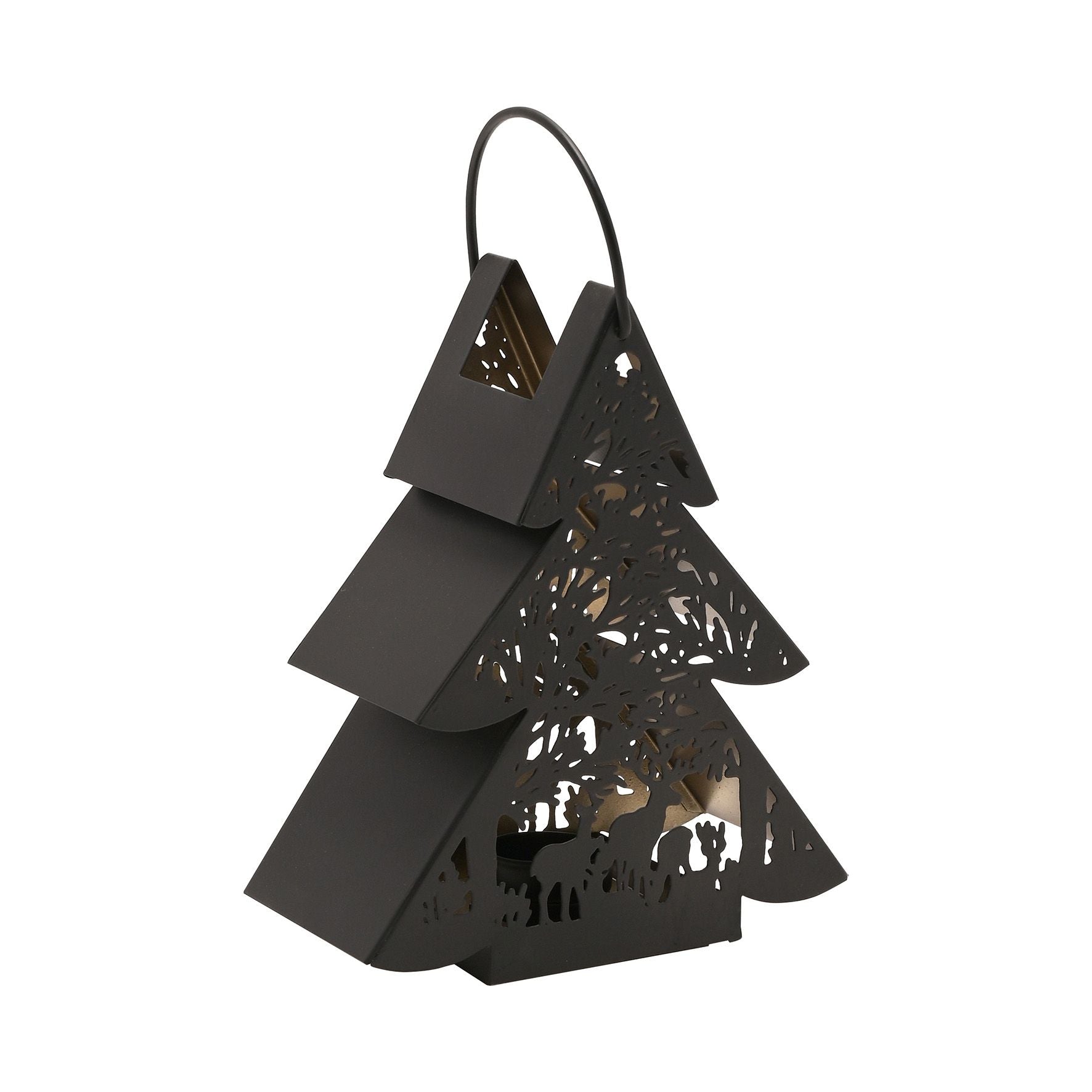 Black Tree Lantern Small