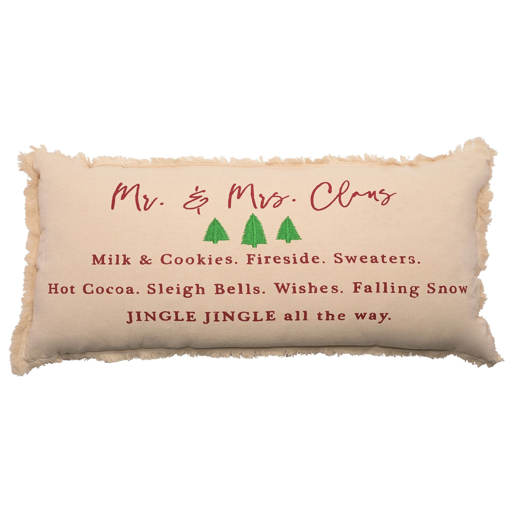 Mr & Mrs Claus Rectangular Cushion