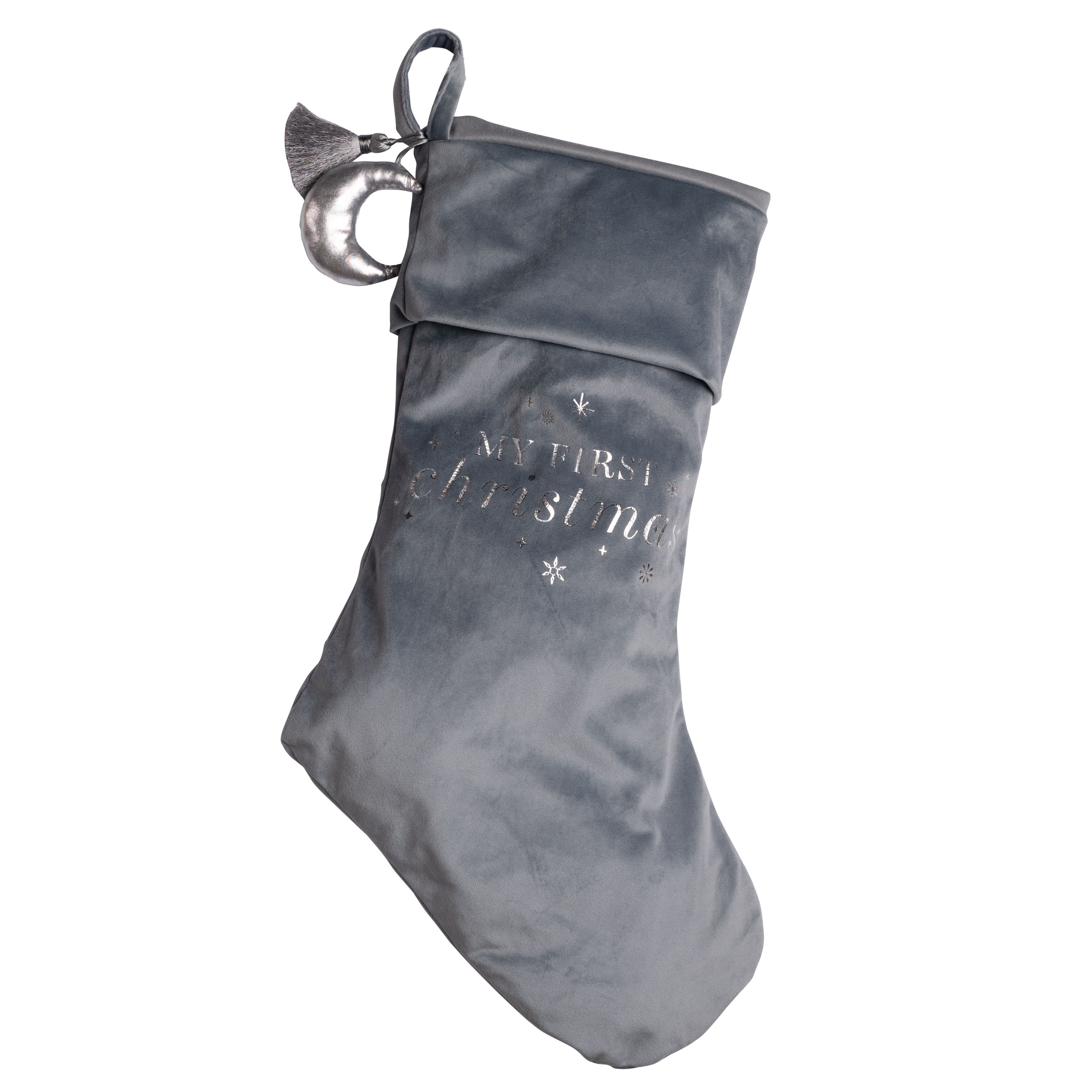 Bambino Baby's 1st Christmas Stocking Large - Blue