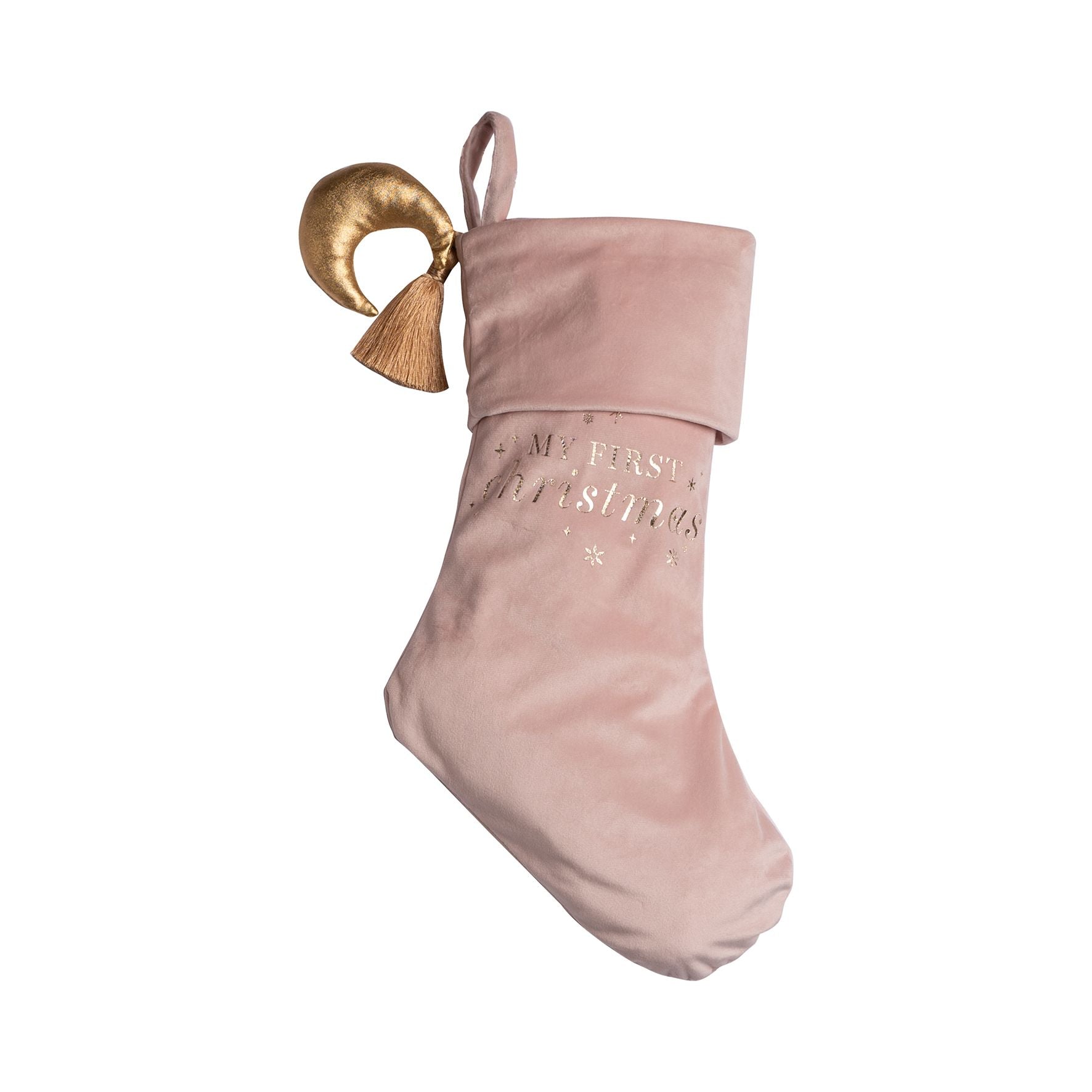 Bambino Baby's 1st Christmas Stocking Small - Pink