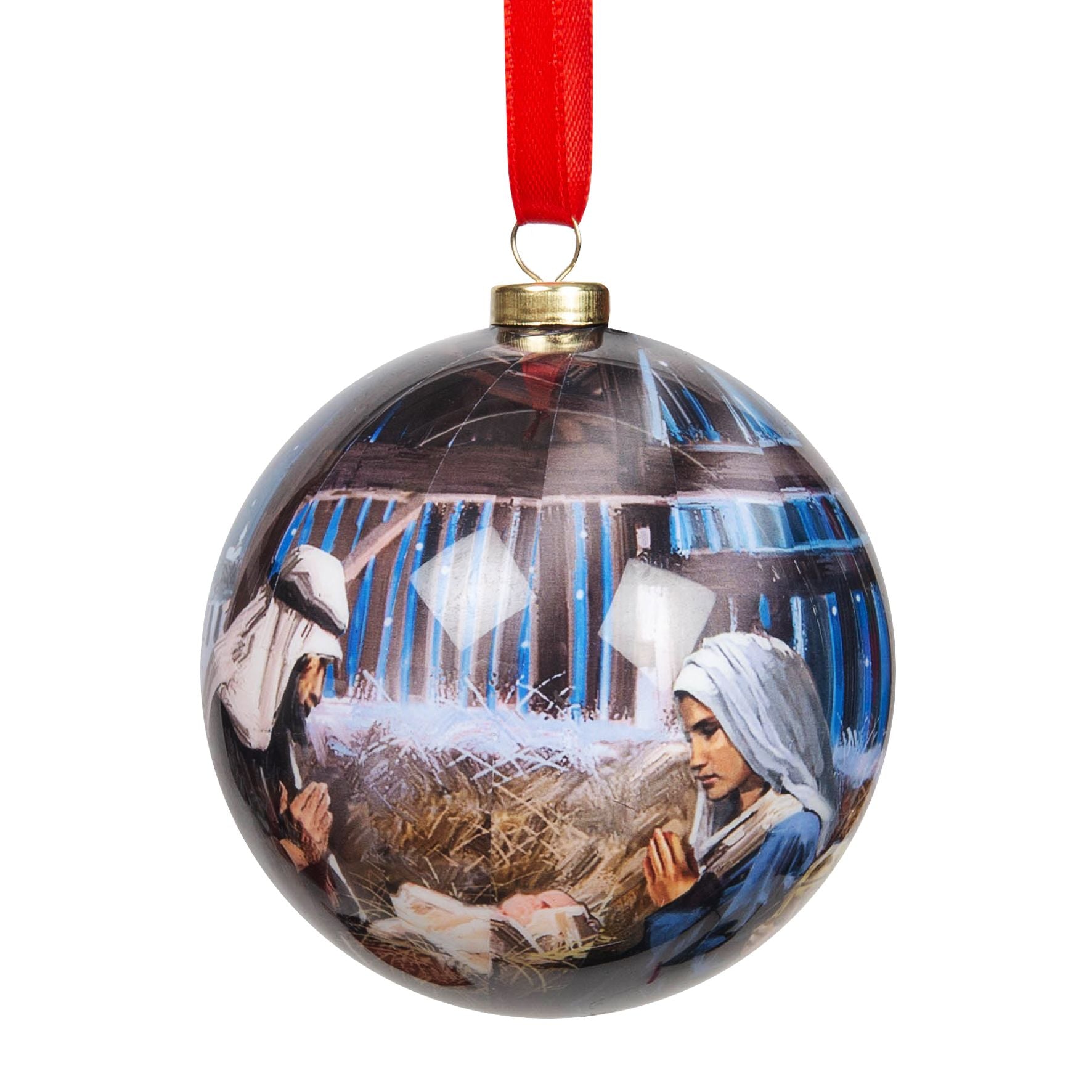 Set of 7 Nativity Christmas Baubles