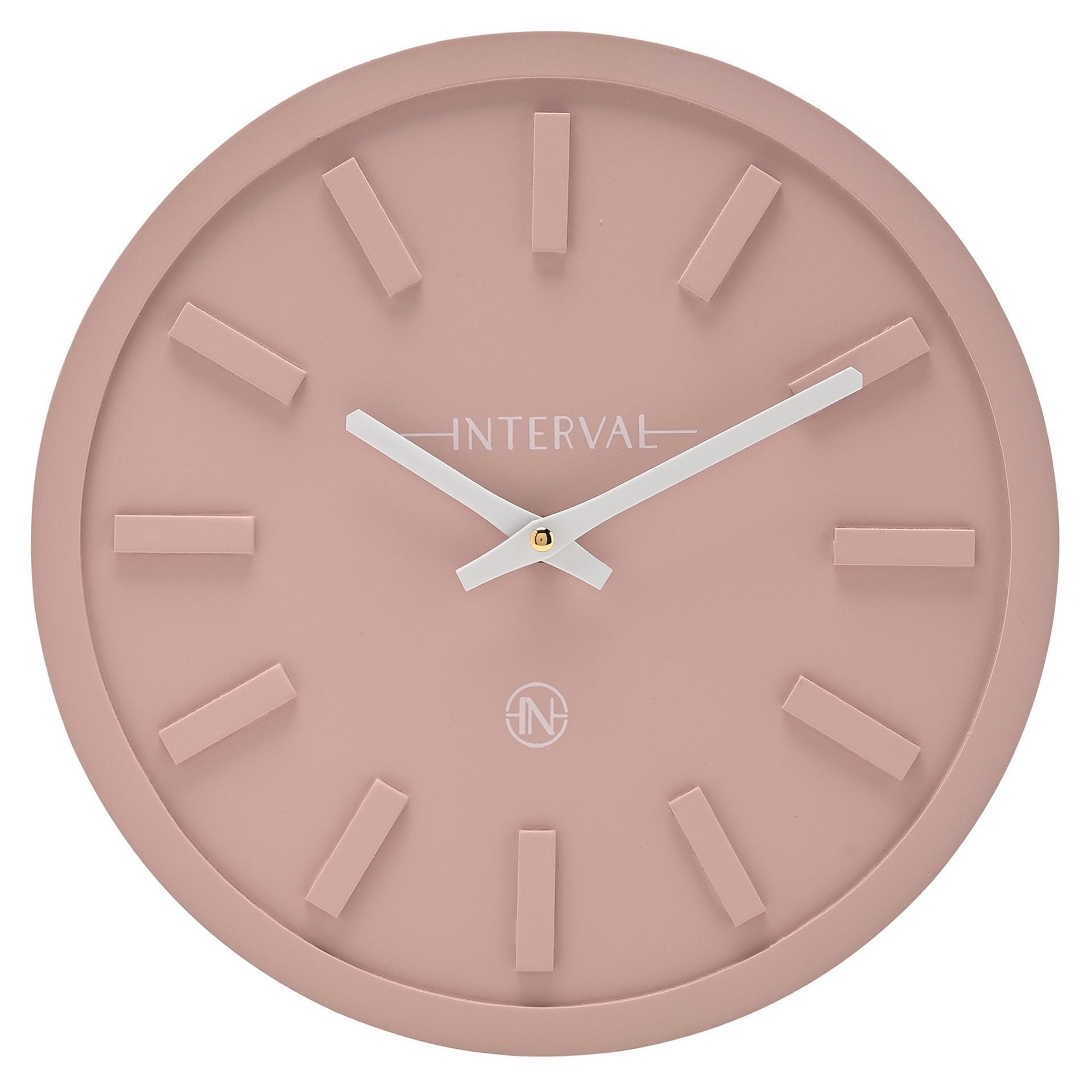 Interval Minimalist Wall Clock 30cm - Pink