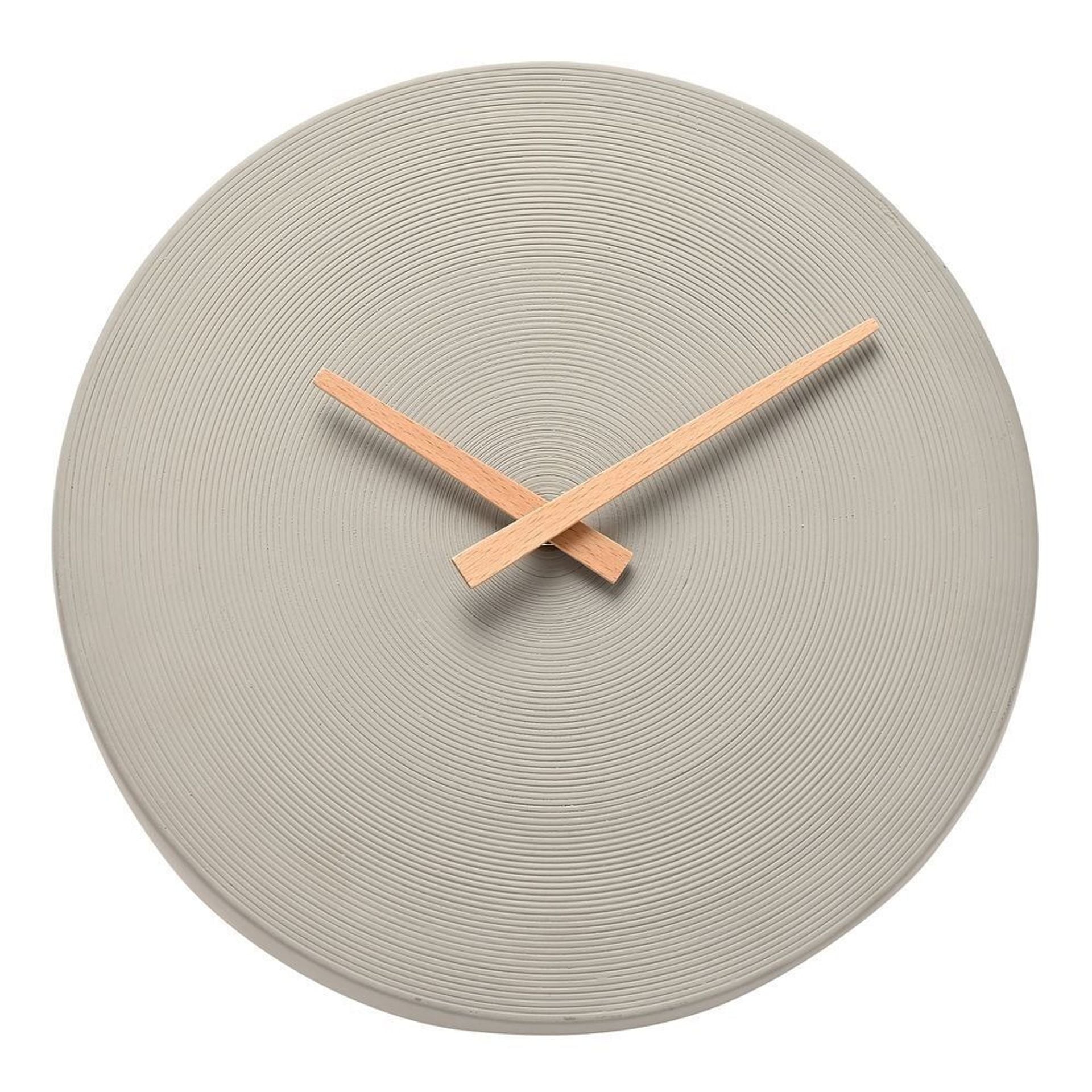 Interval Cement Wall Clock 28cm - Grey