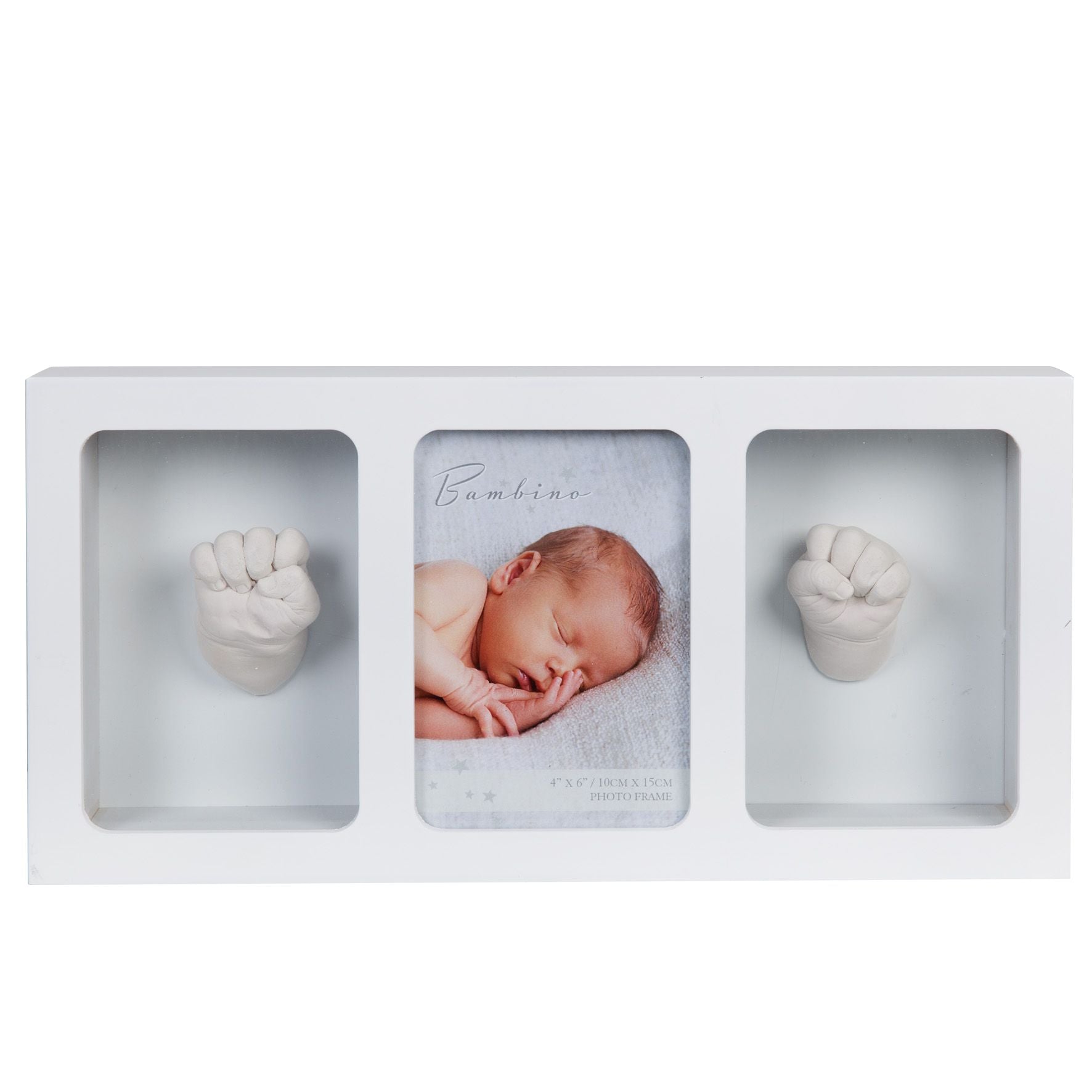 Bambino White Triple Photo Frame & Casting Kit