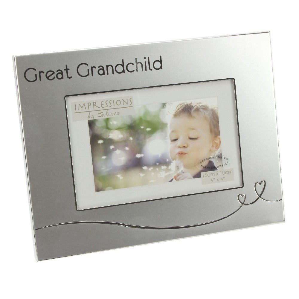 Juliana 2 Tone Frame with Heart Des- Great Grandchild