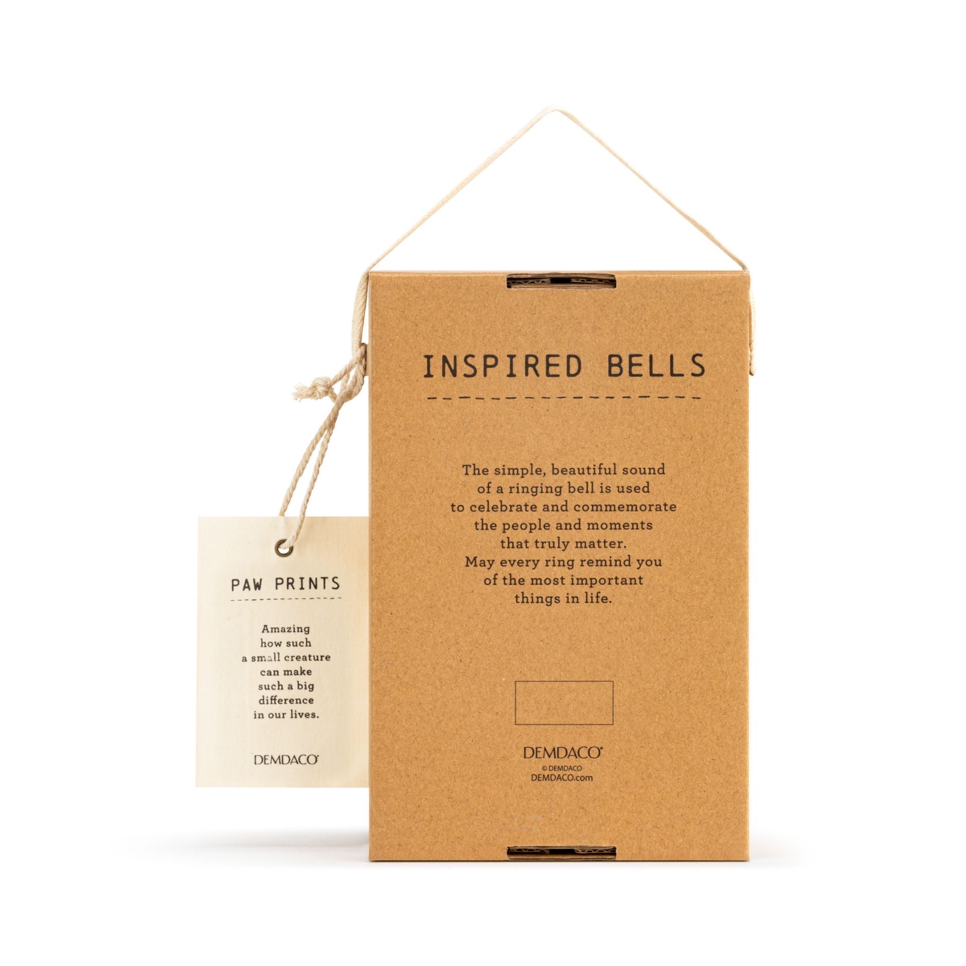 Demdaco Inspired Collection Bell - Paw Prints