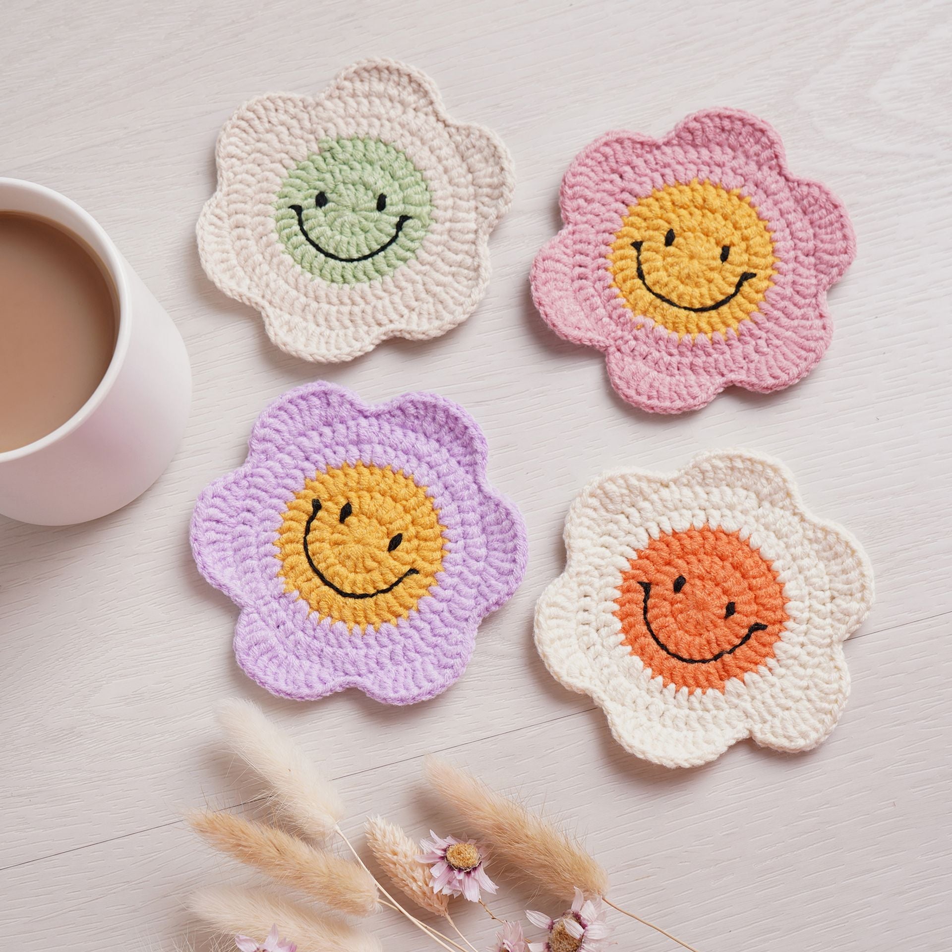 Apples To Pears Craft Your Own Flower Coasters Set
