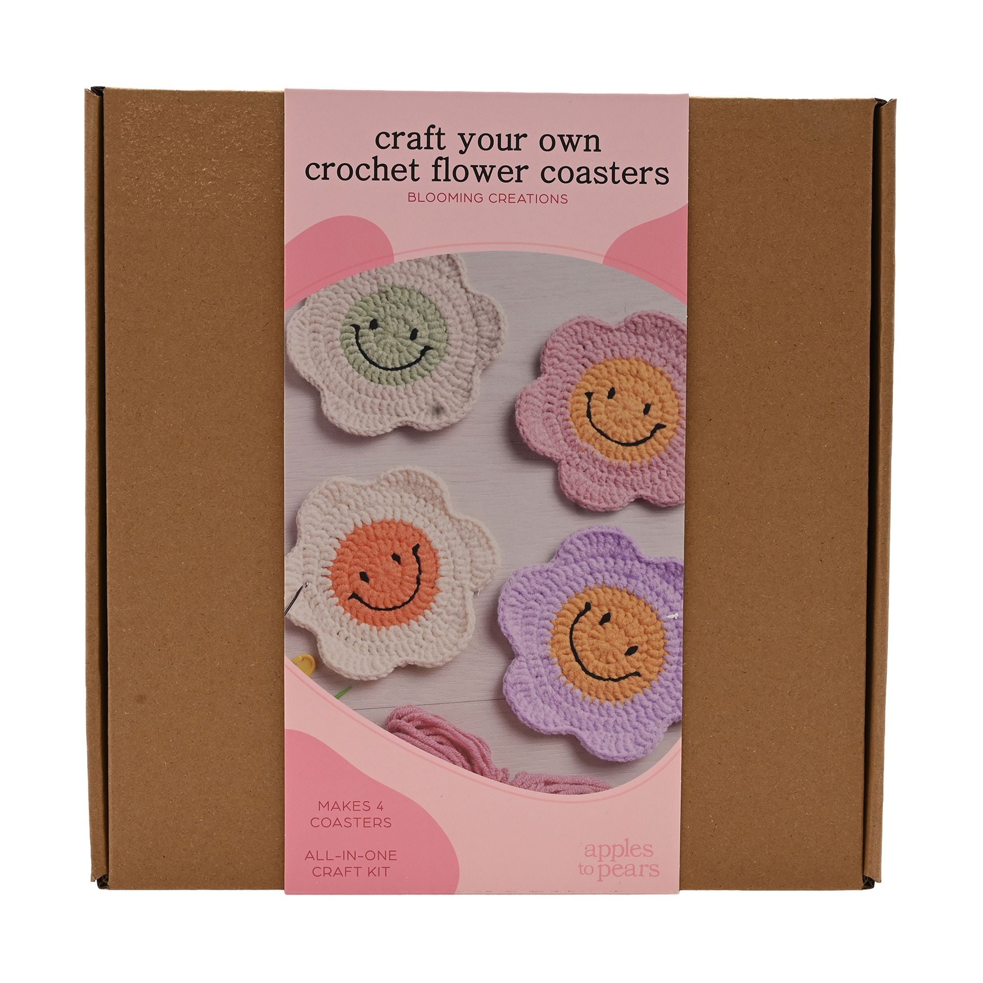 Apples To Pears Craft Your Own Flower Coasters Set