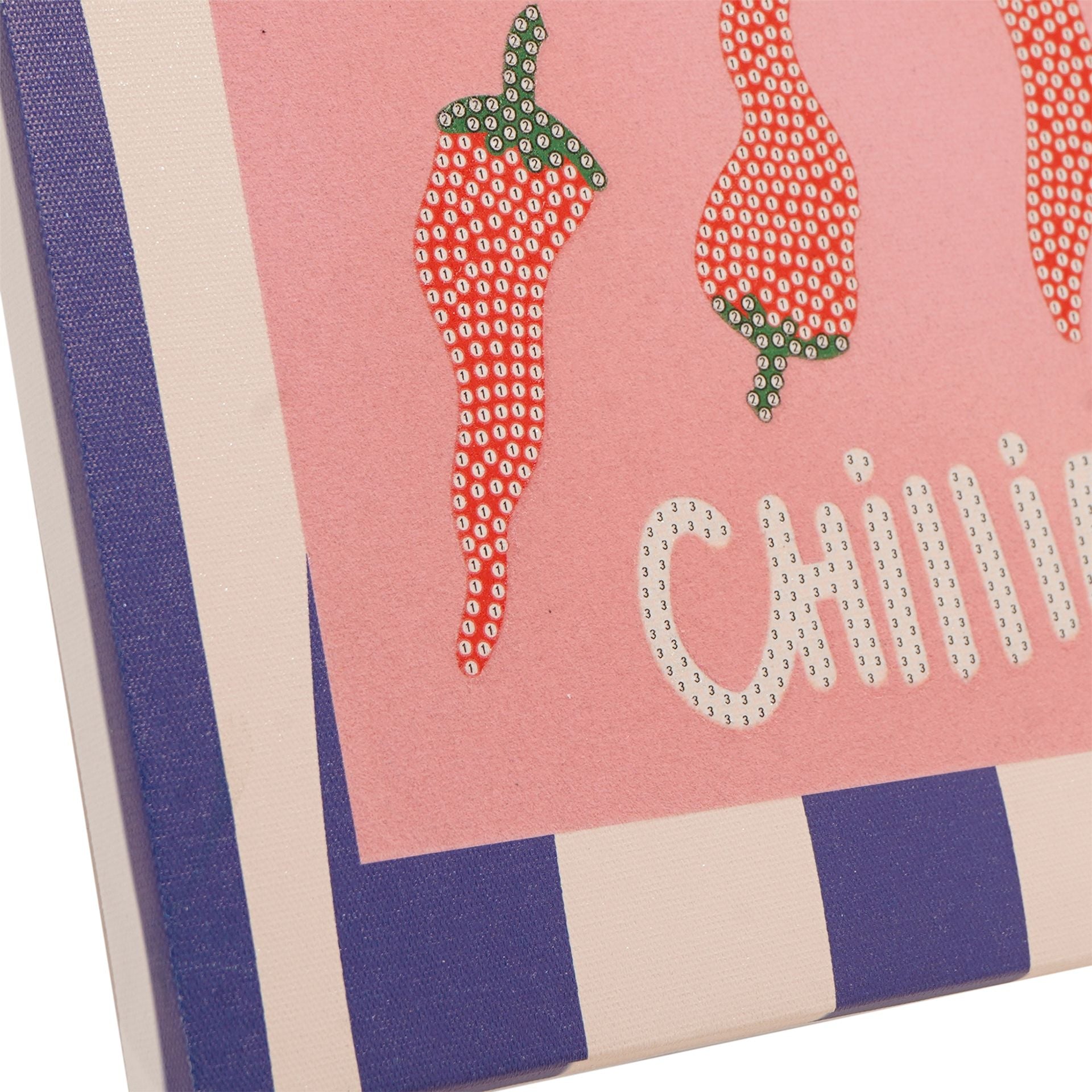 Apples To Pears Diamond Art Canvas Craft Set - Chillies