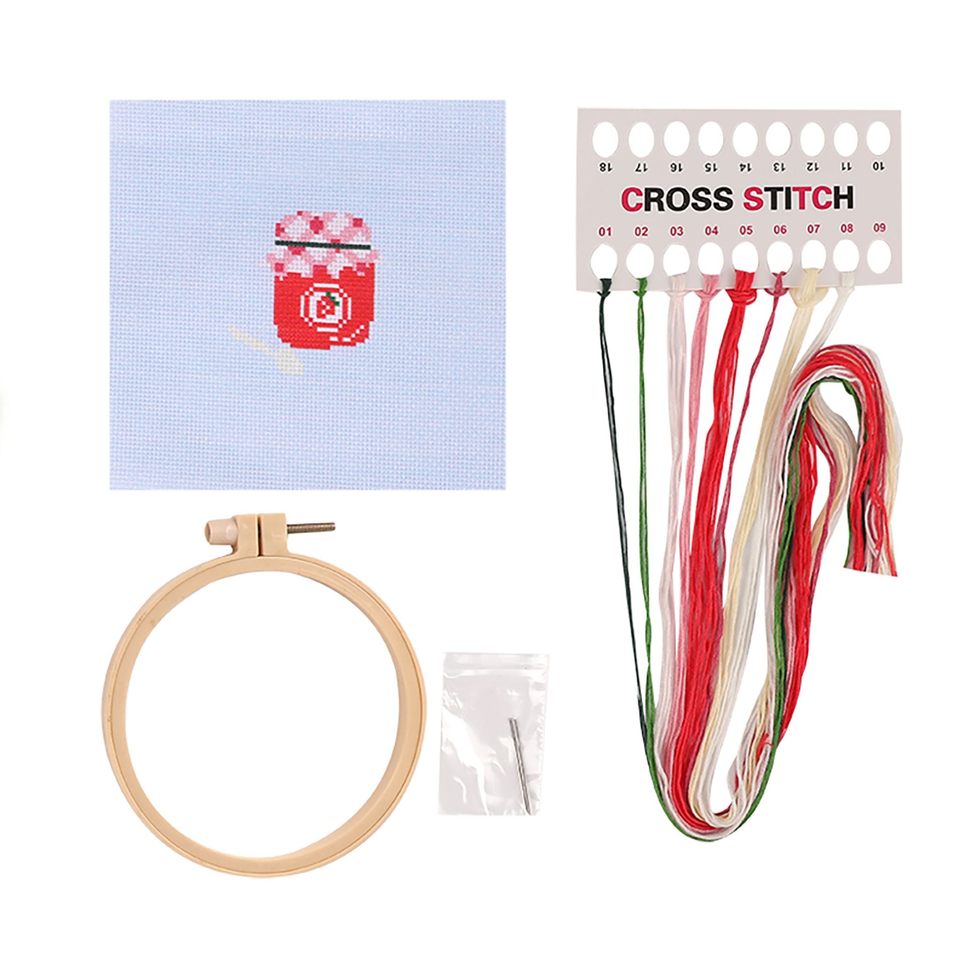 Apples To Pears Cross Stitch Craft Kit - Jam Jar