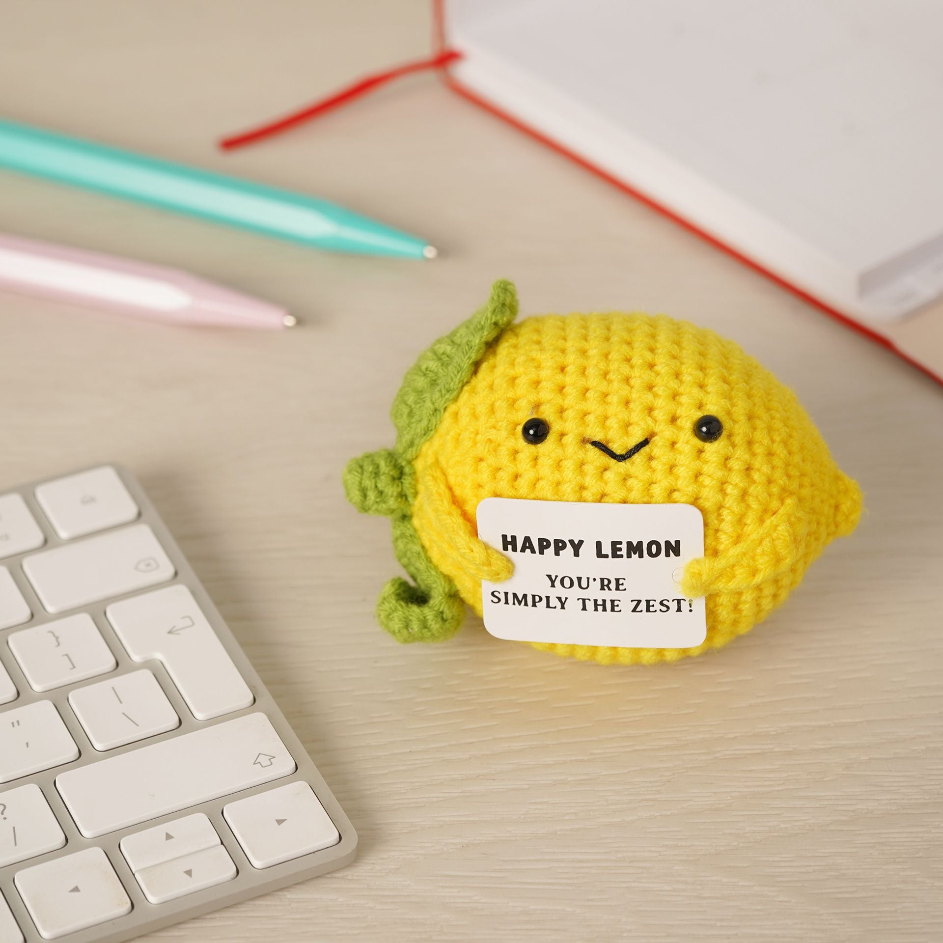 Apples To Pears Positivity Crochet Set - Lemon