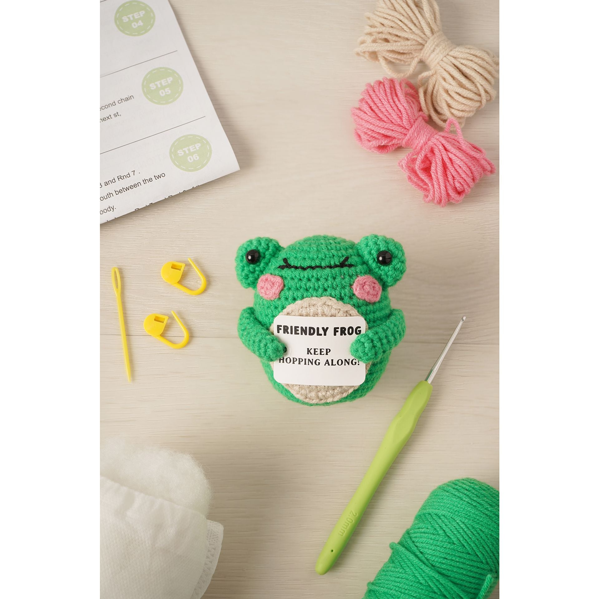 Apples To Pears Positivity Crochet Set - Frog