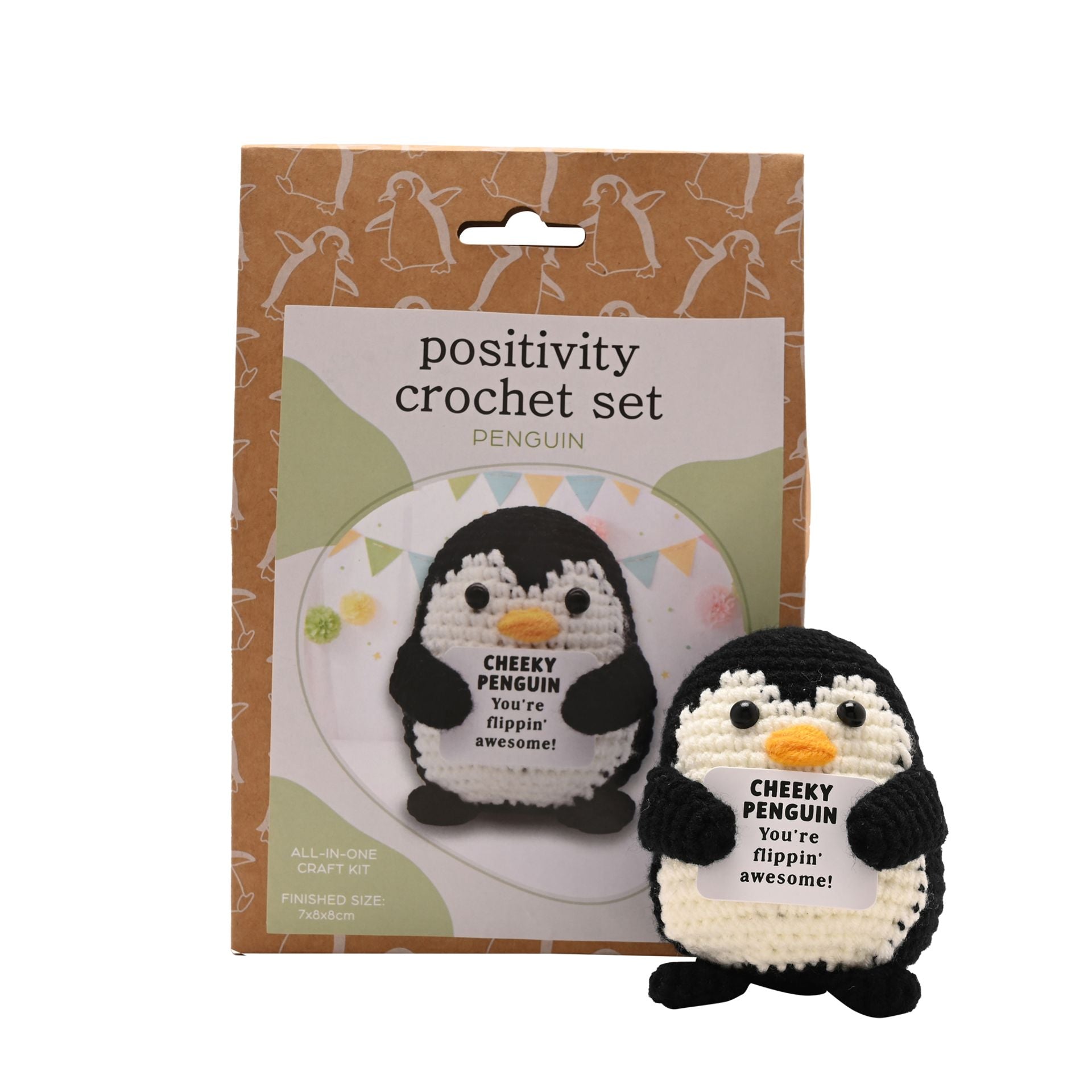 Apples To Pears Positivity Crochet Set - Penguin