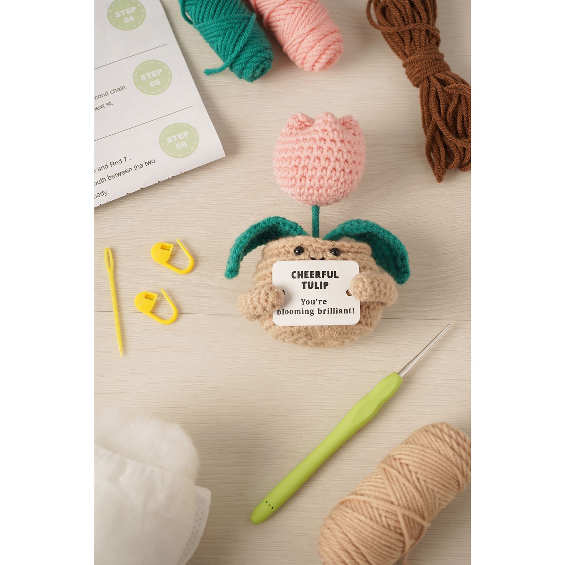 Apples To Pears Positivity Crochet Set - Tulip