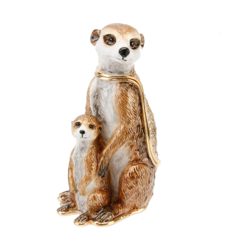 Treasured Trinkets - Meerkat with Baby Standing