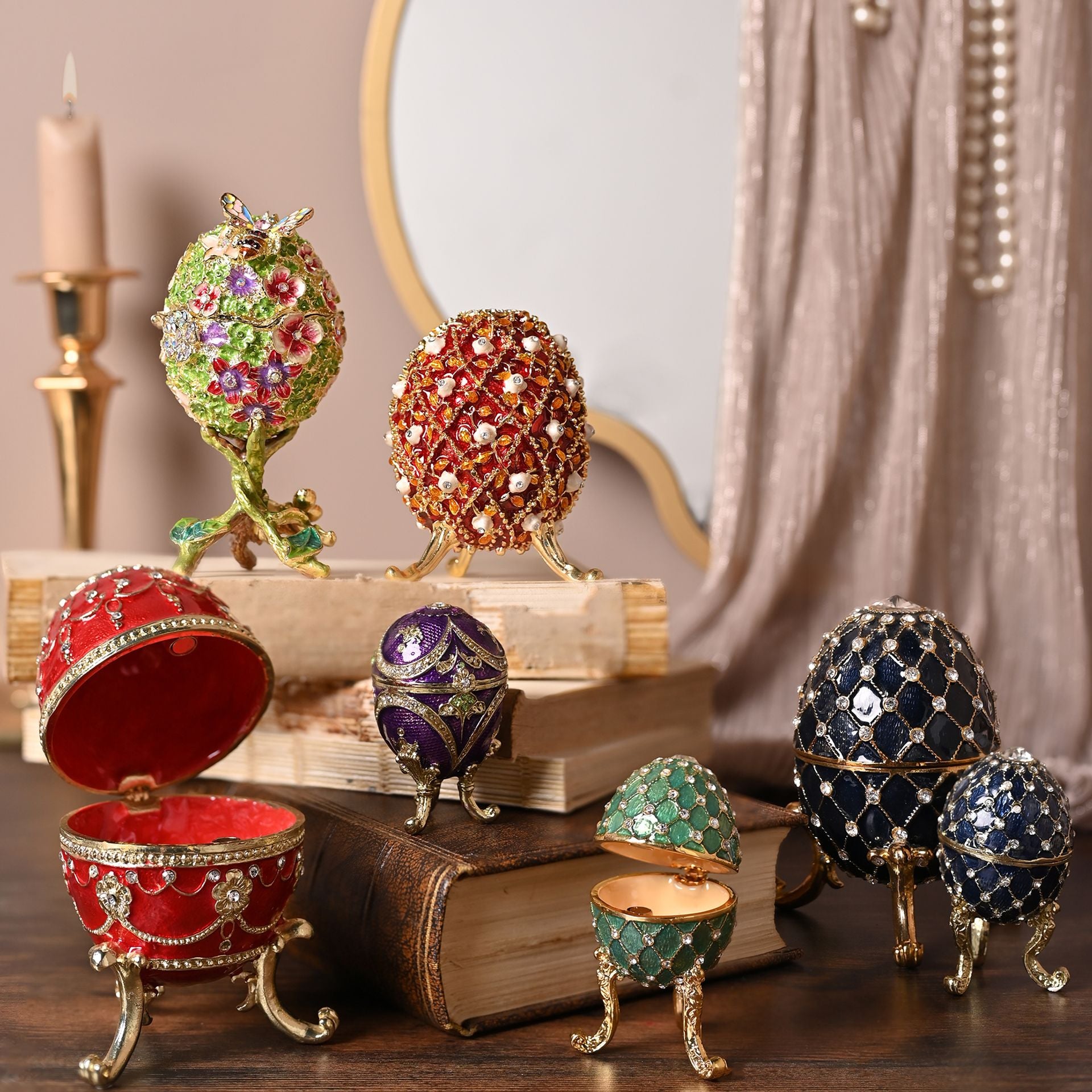 Treasured Trinkets - Small Egg Blue