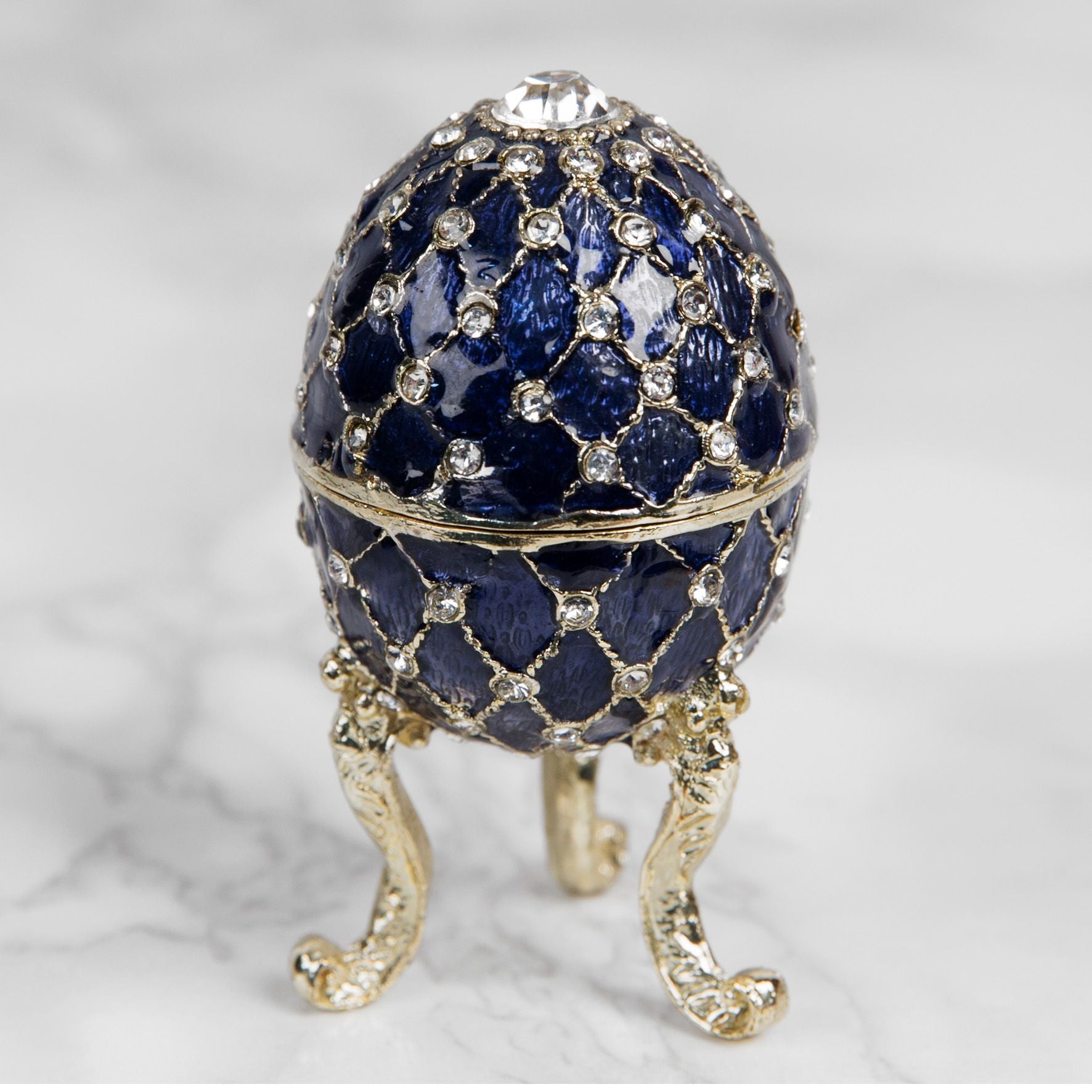 Treasured Trinkets - Small Egg Blue
