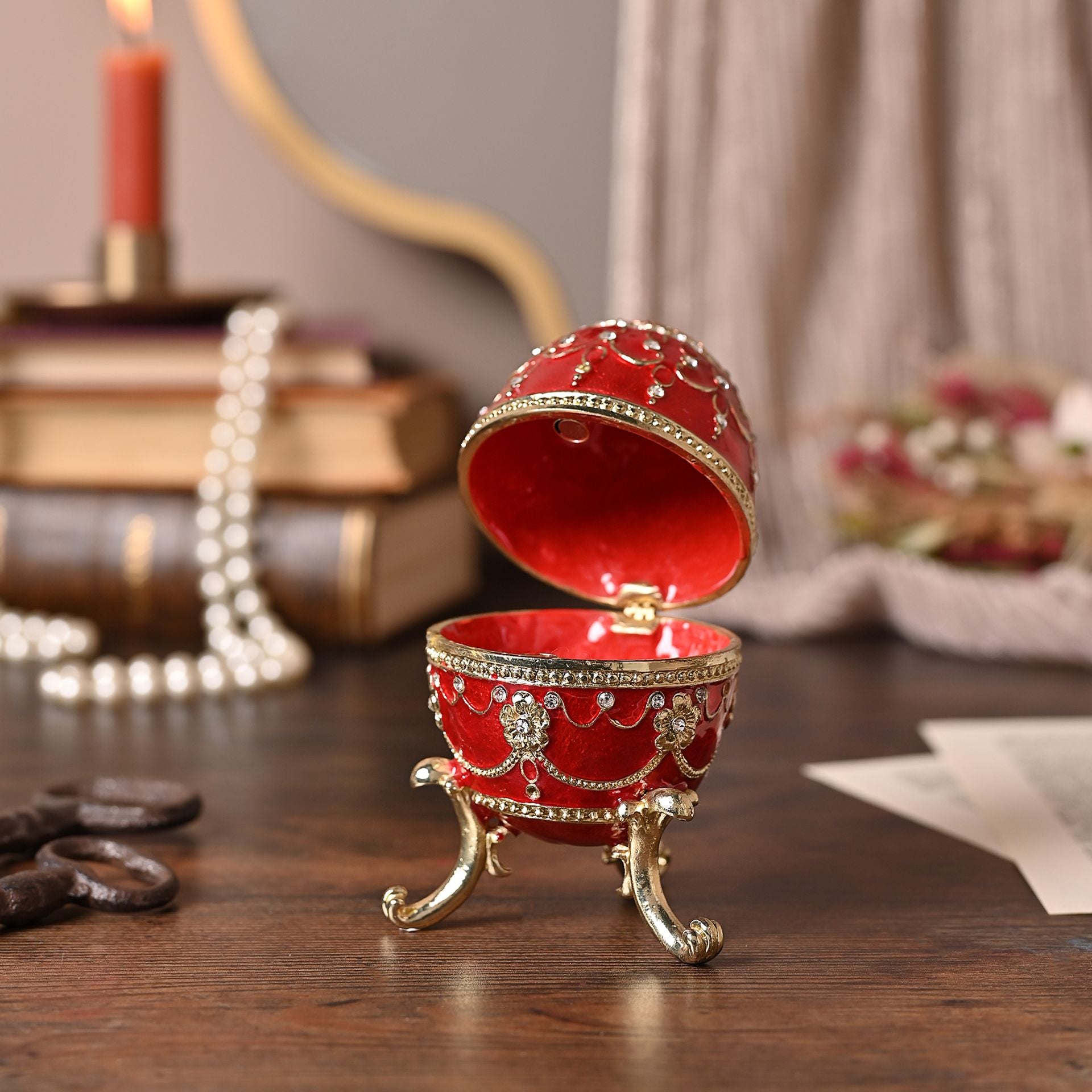 Treasured Trinkets - Large Egg Red *(48/36)*