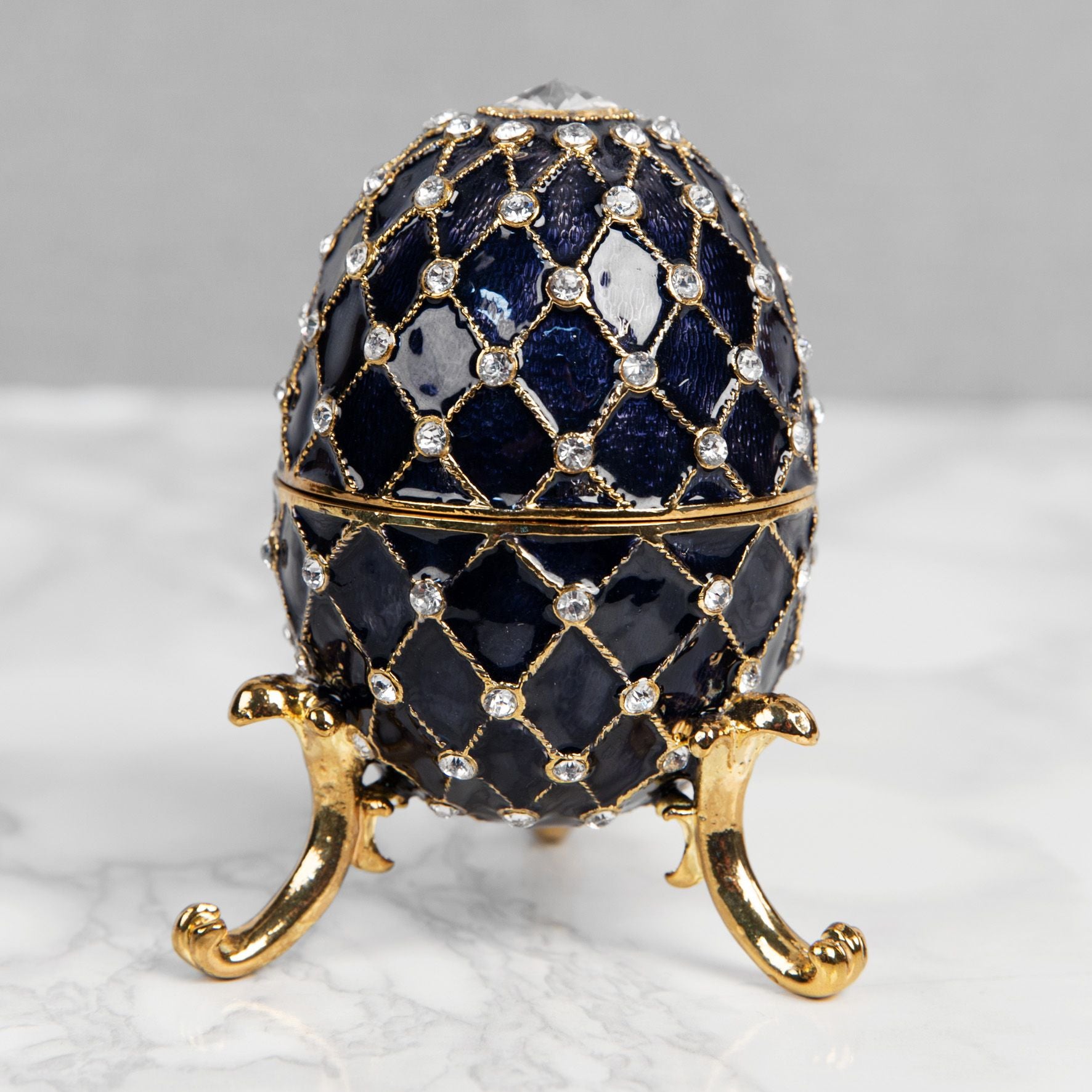 Treasured Trinkets - Large Egg Blue