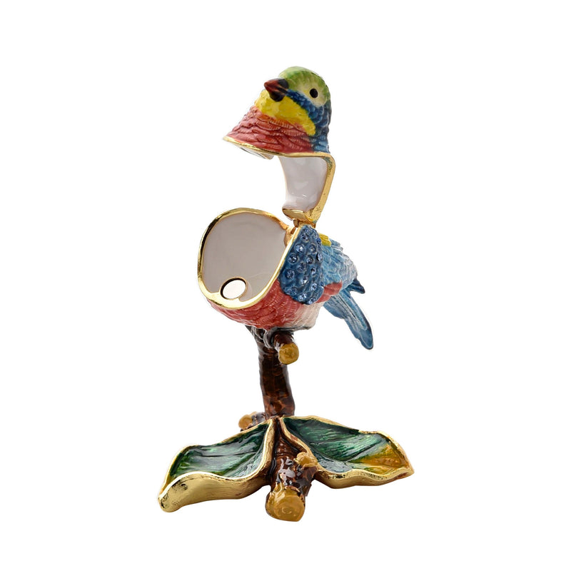 Treasured Trinkets - Blue and Red Bird on Branch