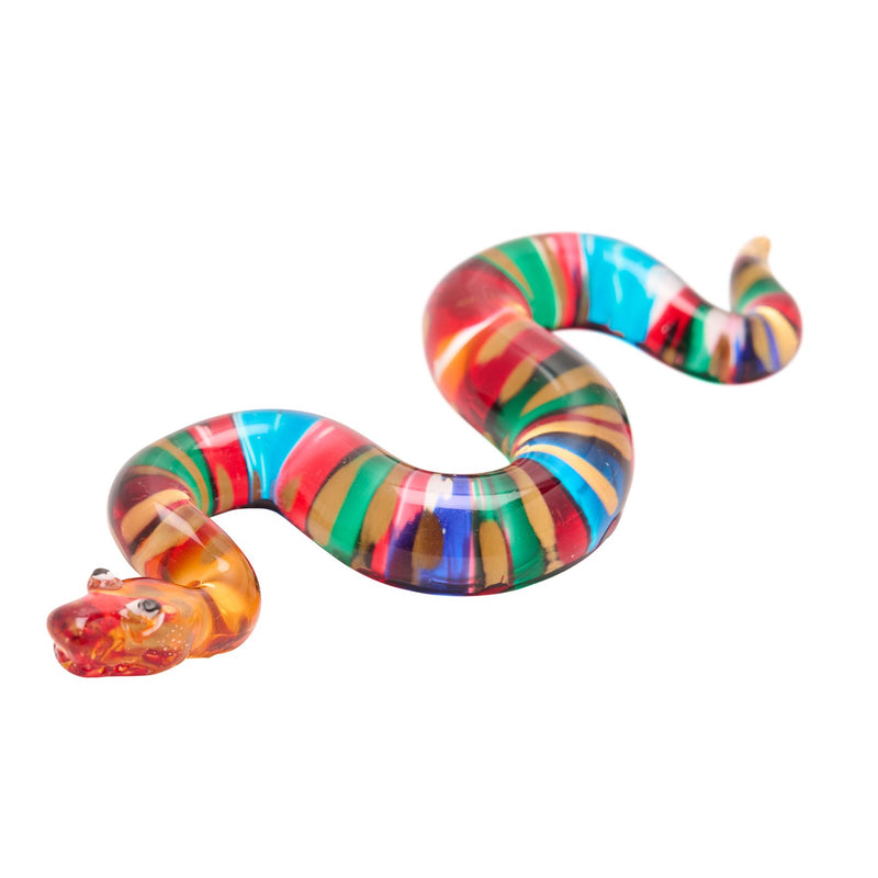 Glass Figurine - Colour Snake 10cm