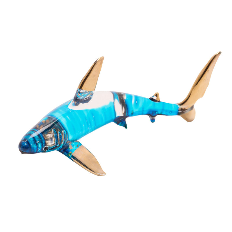 Glass Figurine - Shark 8cm