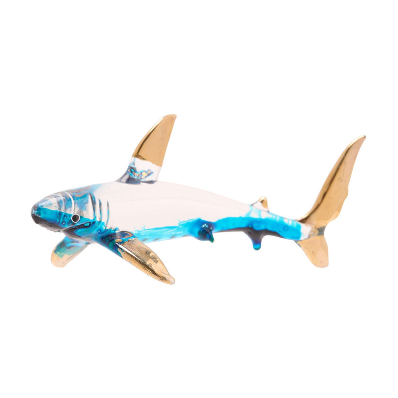 Glass Figurine - Shark 8cm