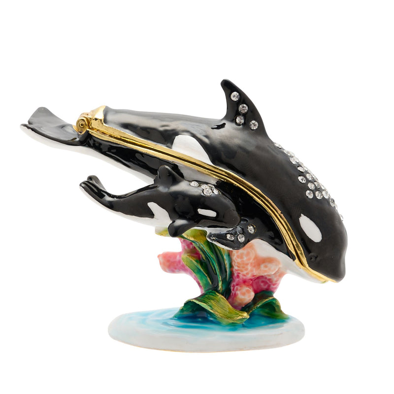 Treasured Trinkets - Mother & Baby Orca Whale