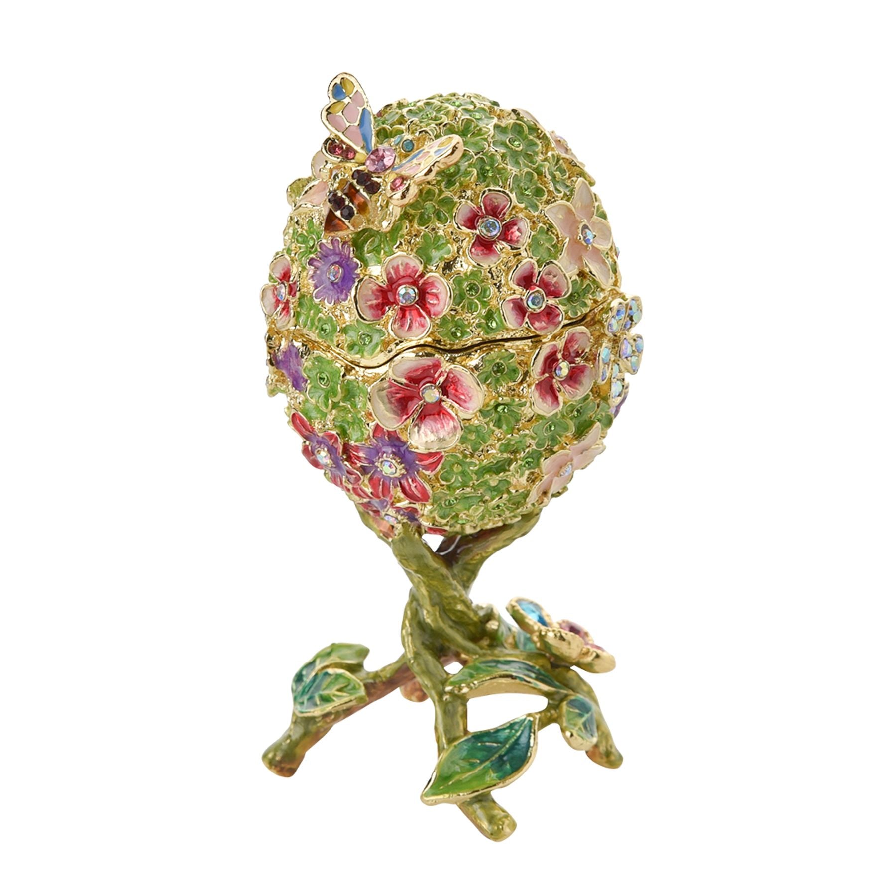 Treasured Trinkets - Floral Foiliage Egg