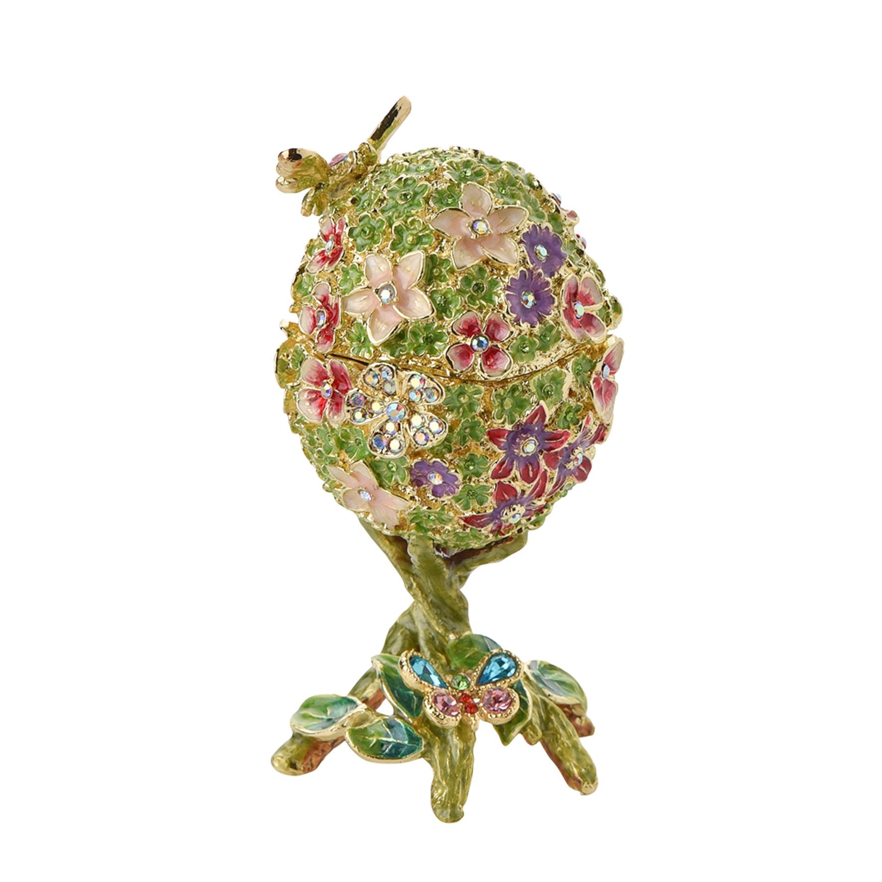 Treasured Trinkets - Floral Foiliage Egg