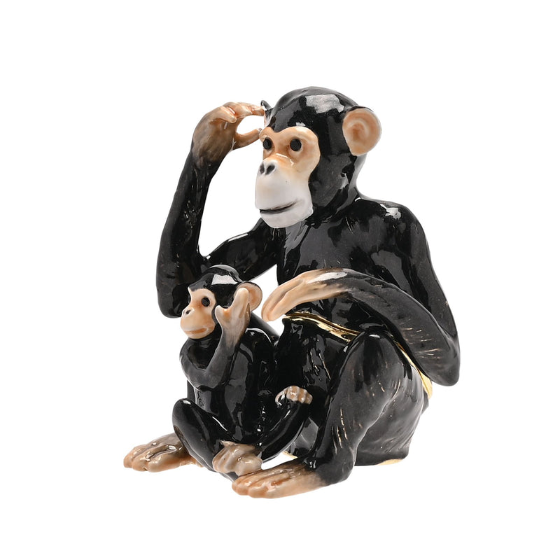 Treasured Trinkets - Chimpanzee & Baby