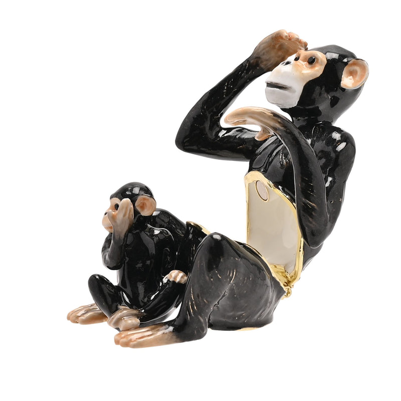 Treasured Trinkets - Chimpanzee & Baby