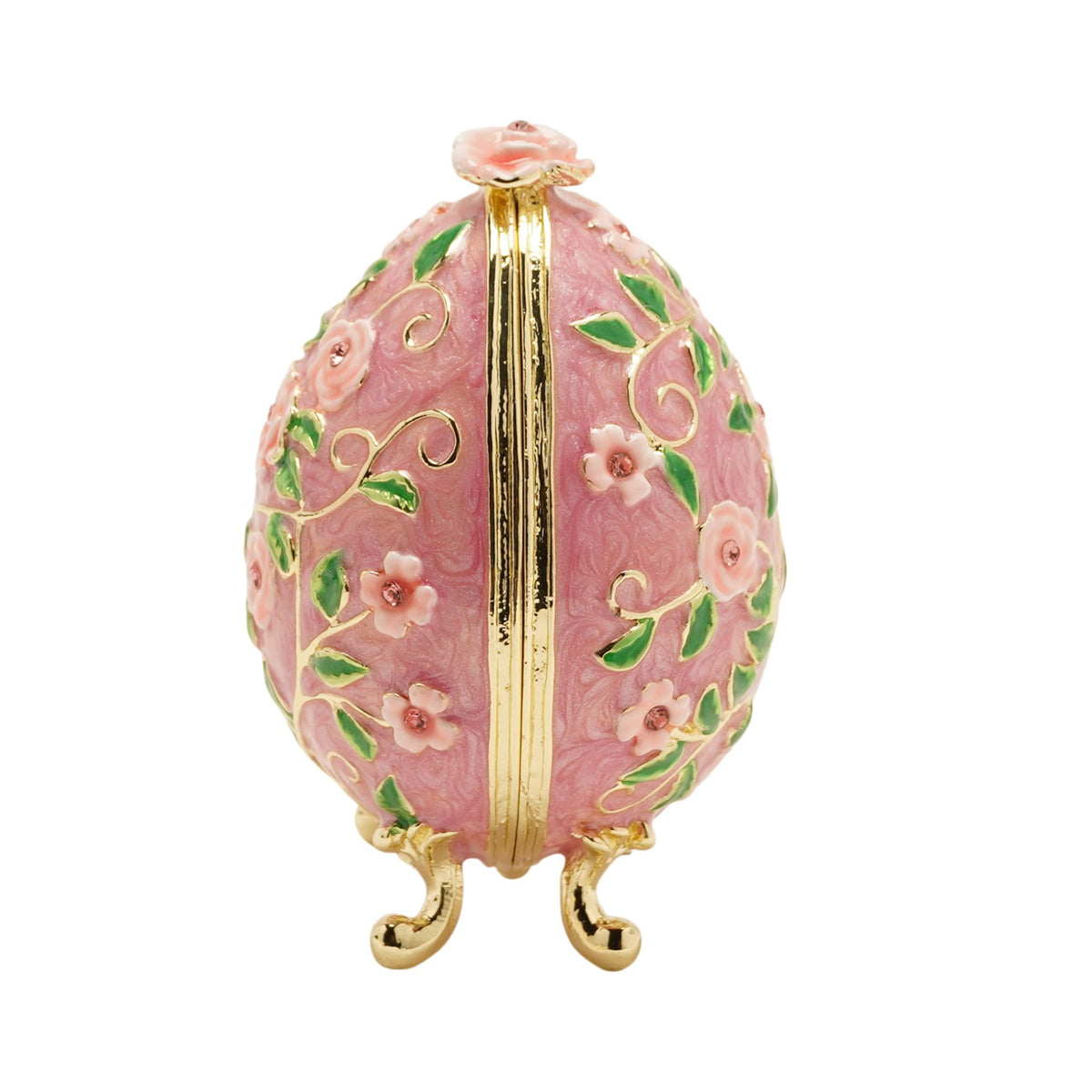 Treasured Trinkets - Pink Floral Egg
