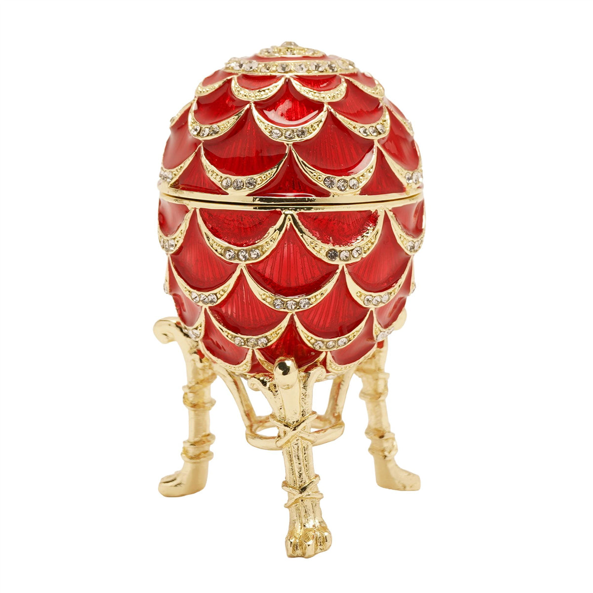 Treasured Trinkets - Red Small Egg & Necklace Set