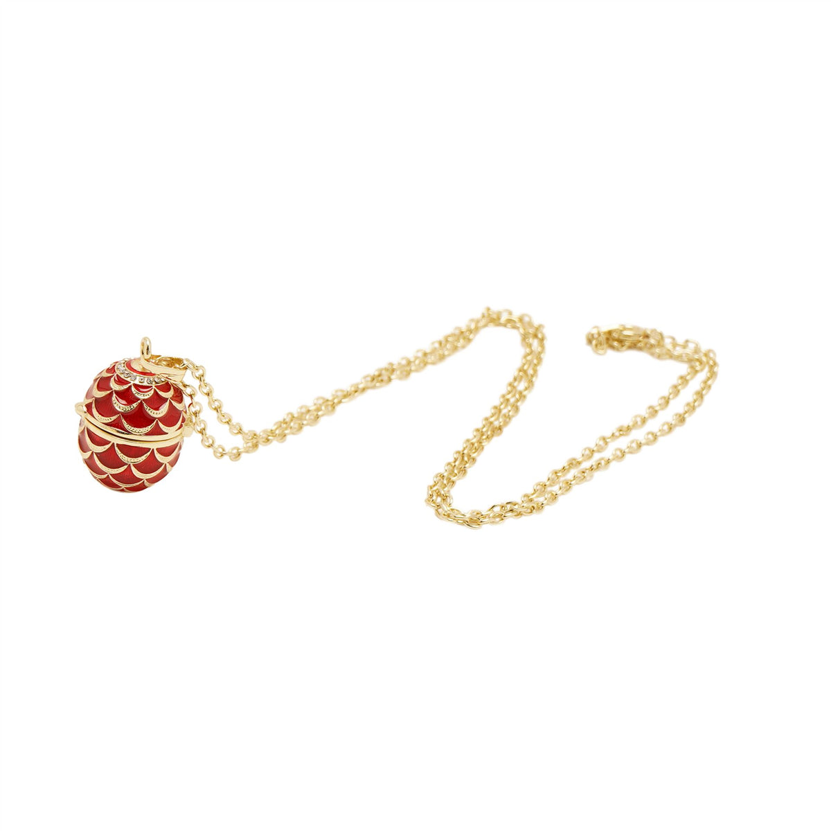 Treasured Trinkets - Red Small Egg & Necklace Set