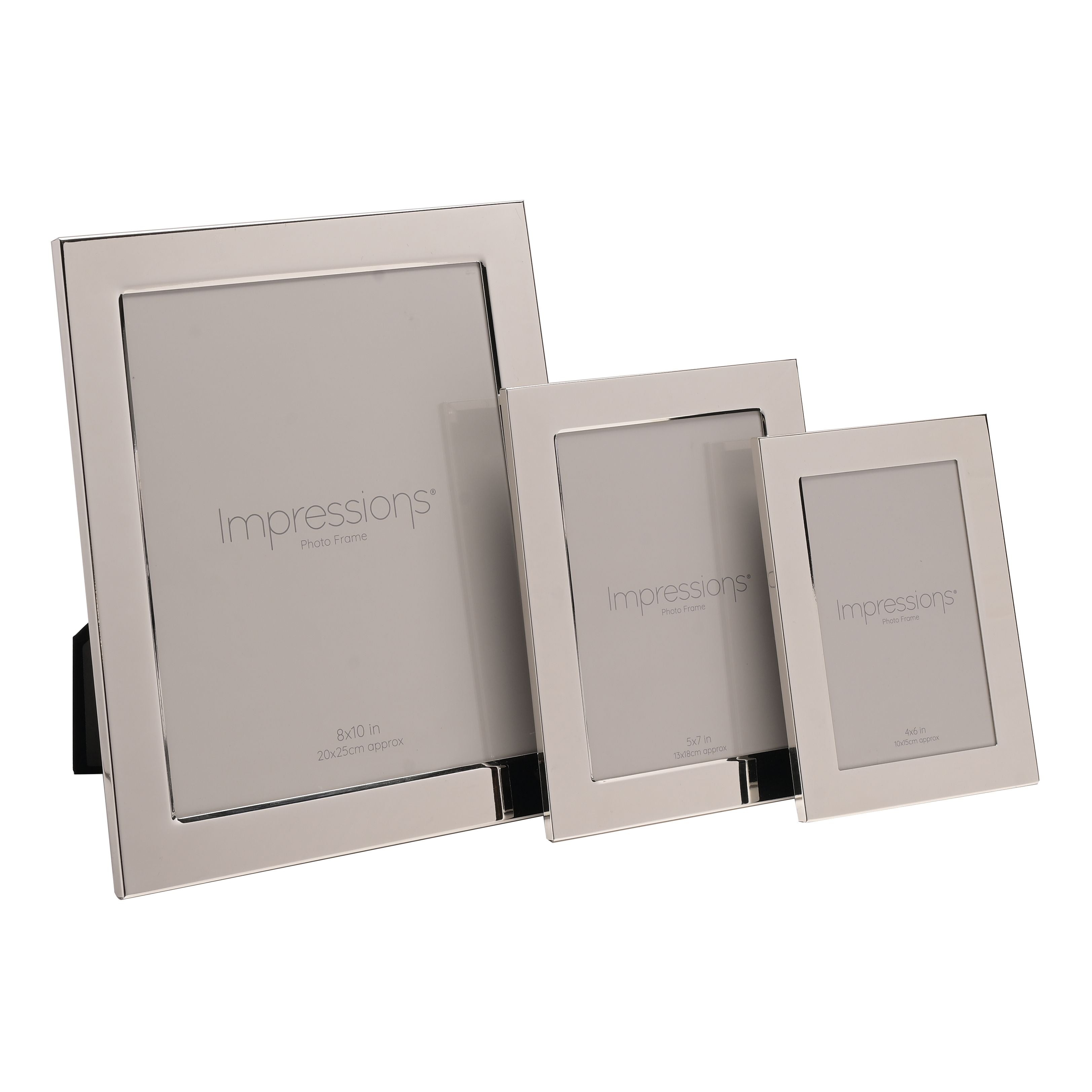 Plain Oblong Silver Plated Photoframe - 4" x 6"