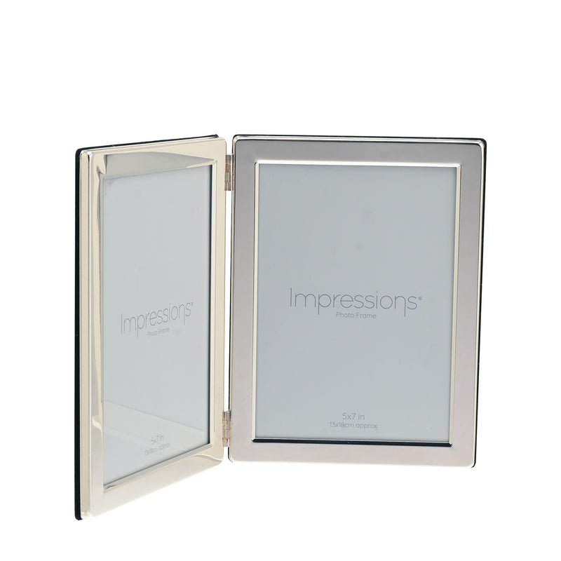 Impressions Silverplated Double Photo Frame - 5"x7"